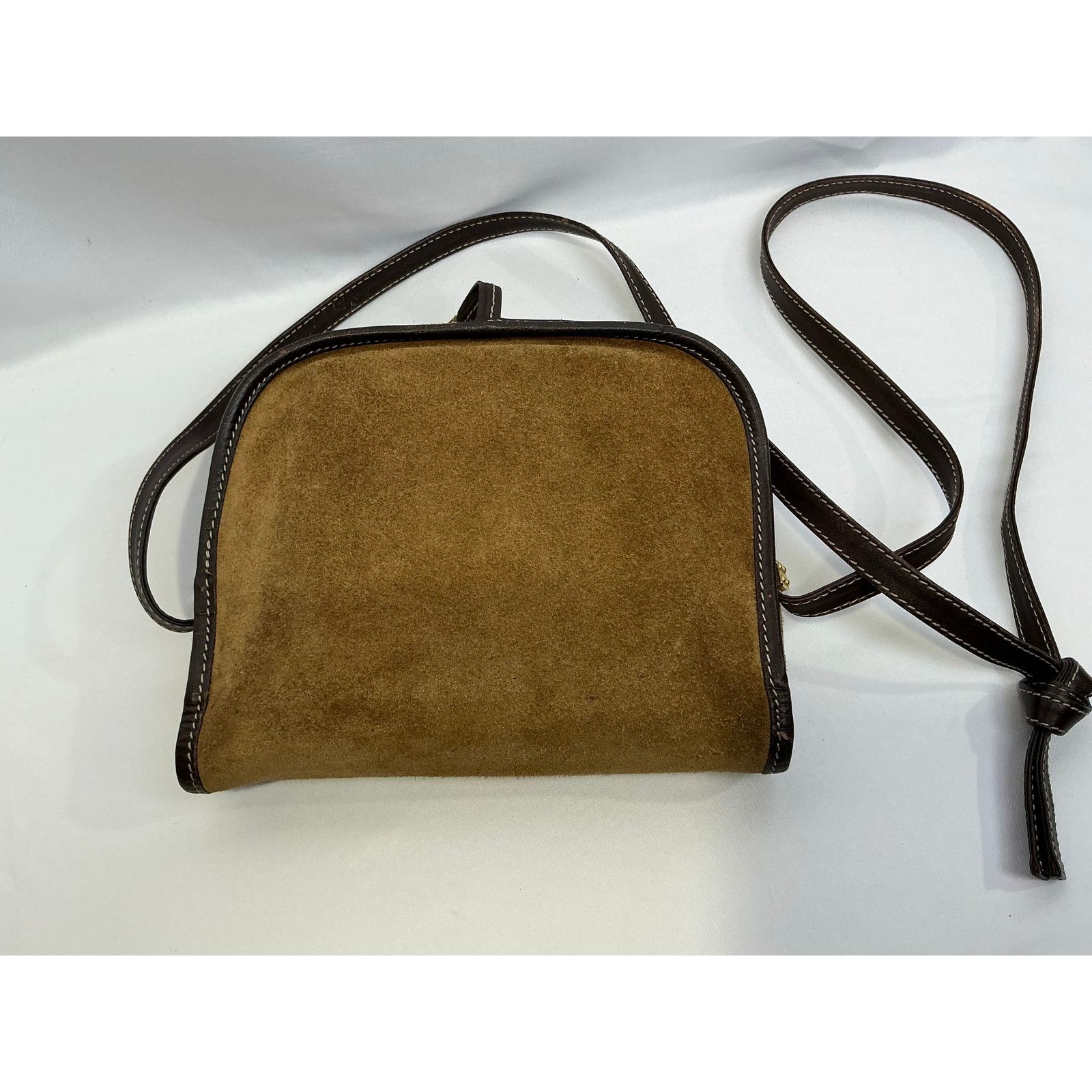 Loewe Vintage Loewe Crossbody Anagram Shoulder Bag Suede Leather Size ONE SIZE - 8 Thumbnail