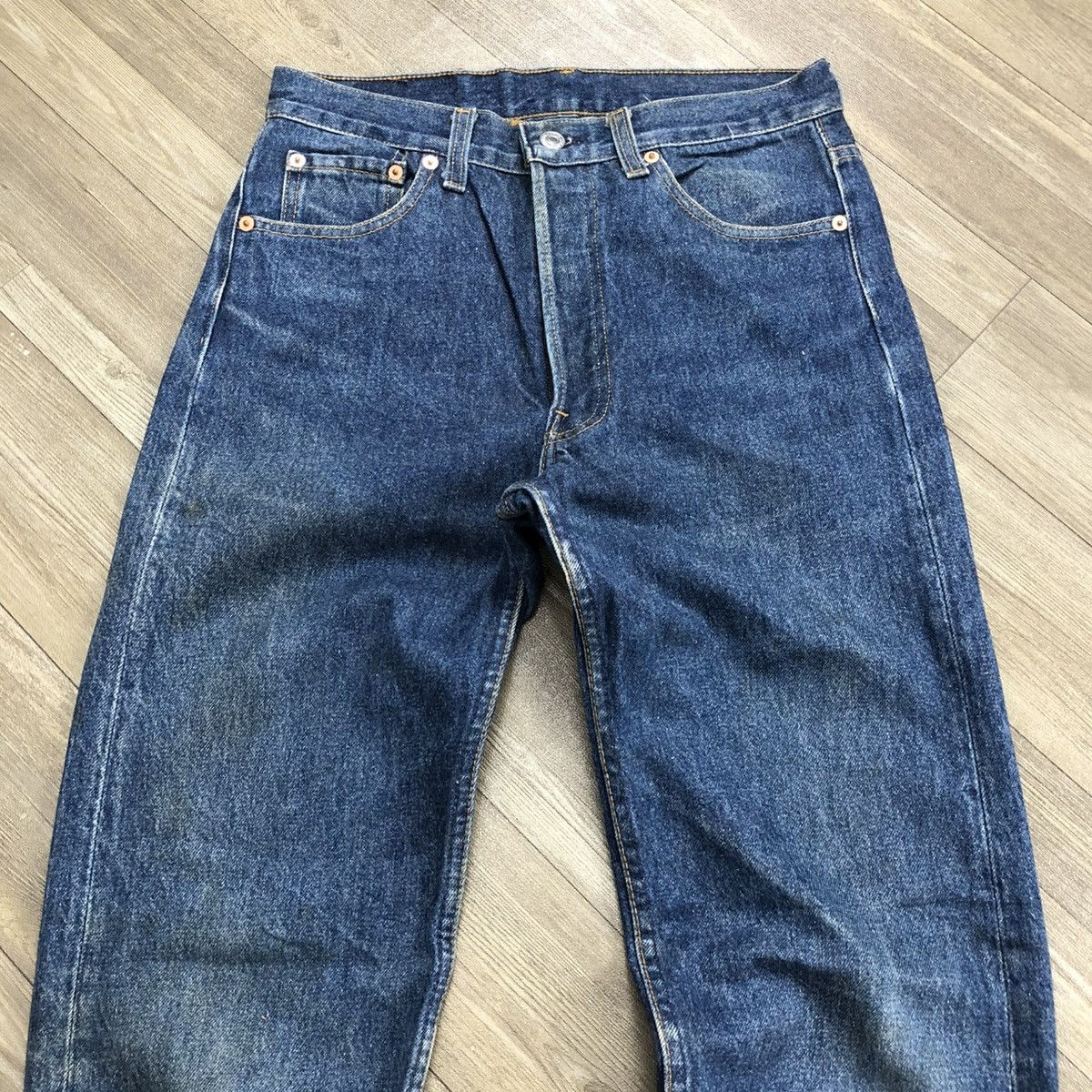 Levi's × Levi's Vintage Clothing × Vintage 🇺🇸 1990s Levis Strauss 501xx 30x36 Faded Blue Jeans Size US 29 - 25 Thumbnail