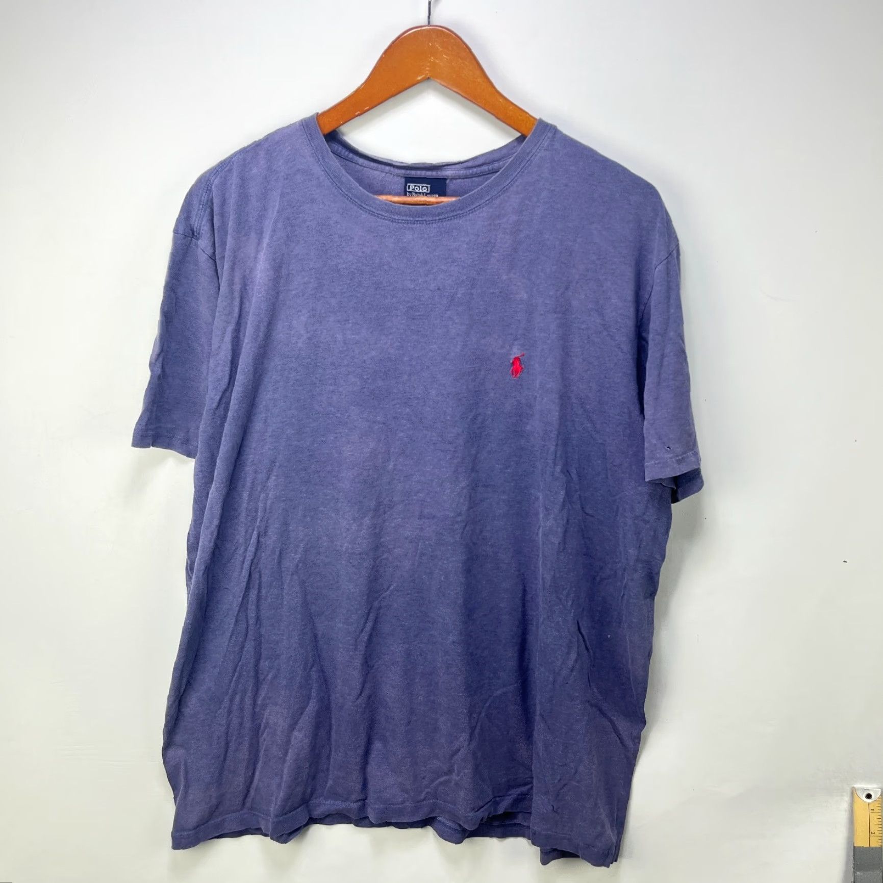 Polo Ralph Lauren VINTAGE Polo Ralph Lauren Sun Faded Pony T Shirt XL Polo Ralph Lauren Shirt Mens XL Purple Cotton Short Sleeve Crew Neck Vintage 90s (if applicable) Size US XL / EU 56 / 4 - 2 Thumbnail