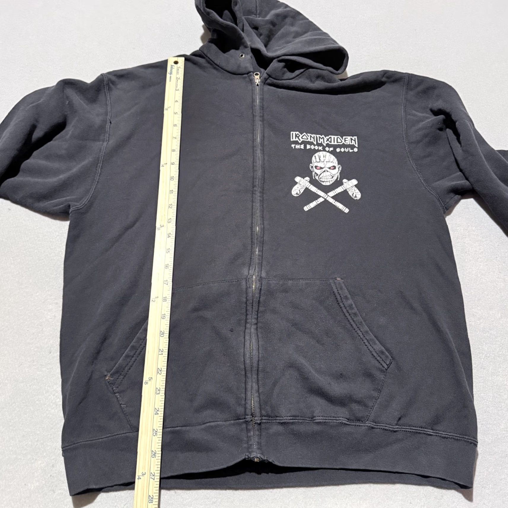 Fruit Of The Loom Iron Maiden The Book of Souls Fruit of the Loom Full Zip Hoodie Black Medium Size US M / EU 48-50 / 2 - 7 Thumbnail