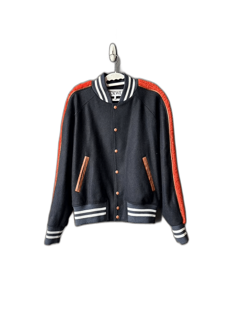 Loewe Loewe Baseball Jacket in Navy and Red-yf Size US L / EU 52-54 / 3 - 1 Thumbnail