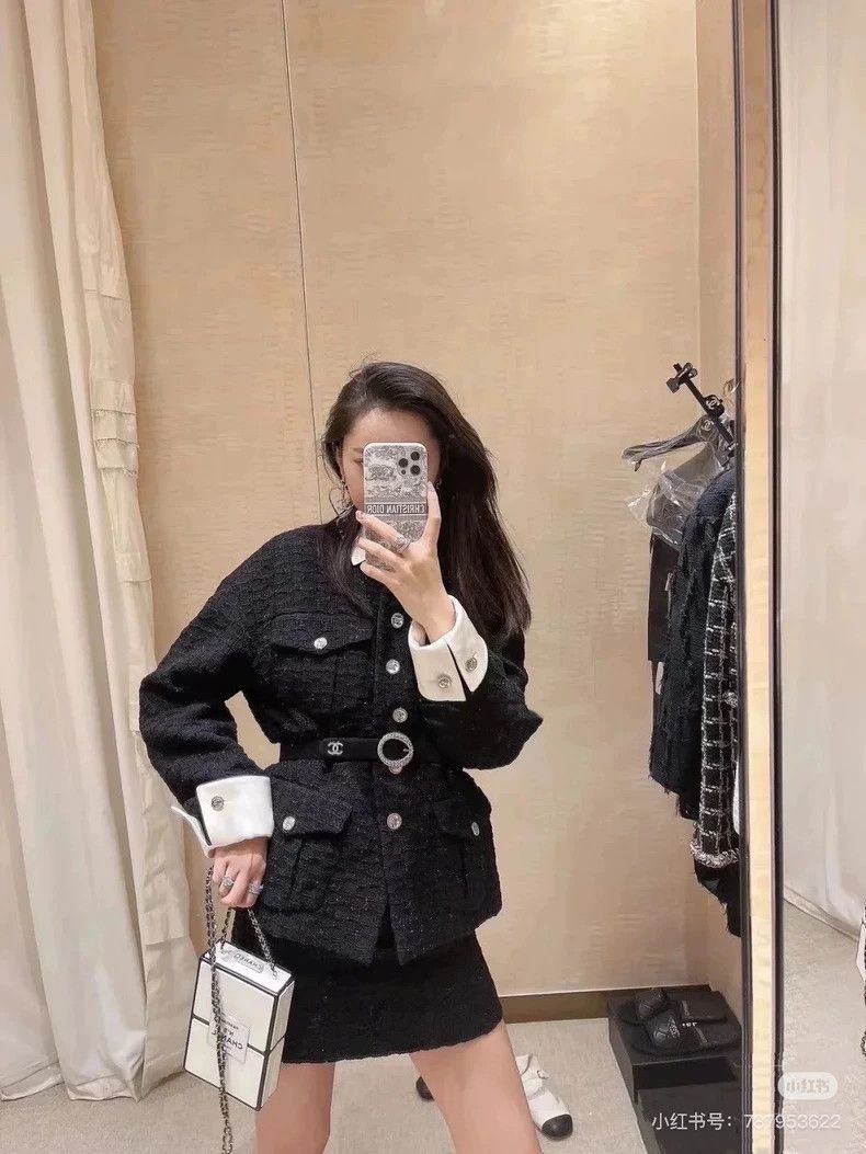Chanel Chanel 21S spring and summer popular black four-pocket sat Size XS / US 0-2 / IT 36-38 - 9 Thumbnail