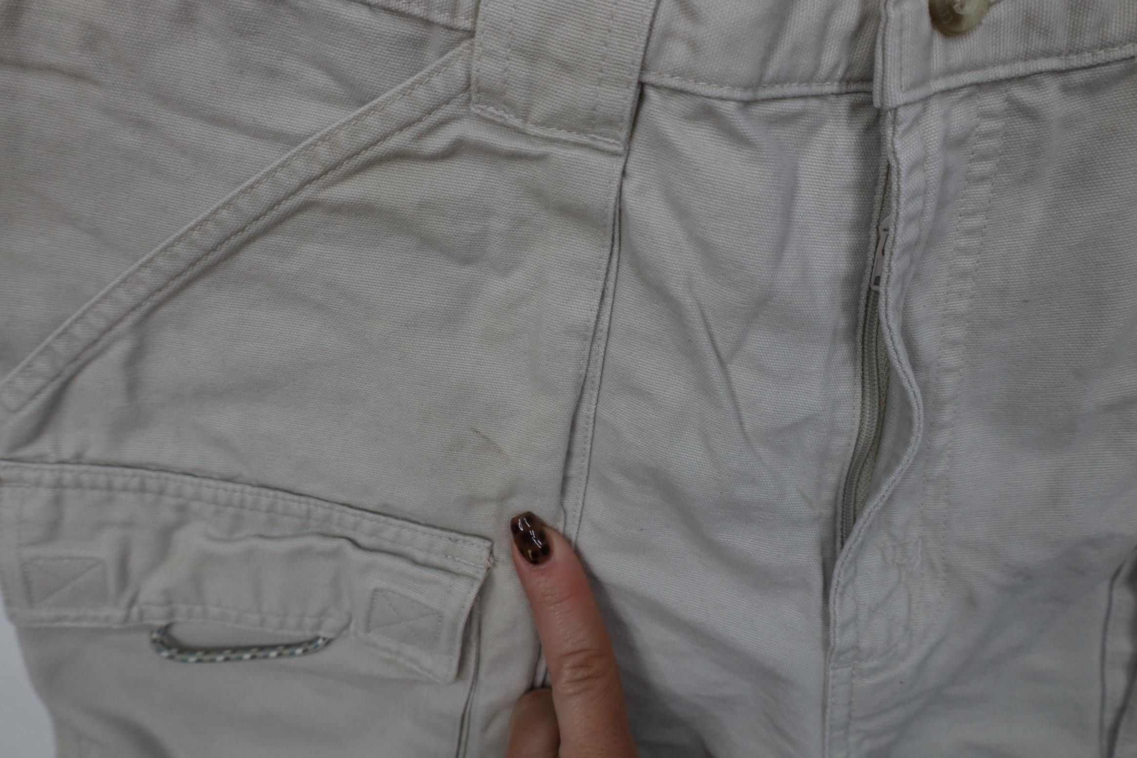 Columbia Vintage 90s Y2K Columbia Above Knee Cargo Shorts Stone Size 33" - 6 Thumbnail