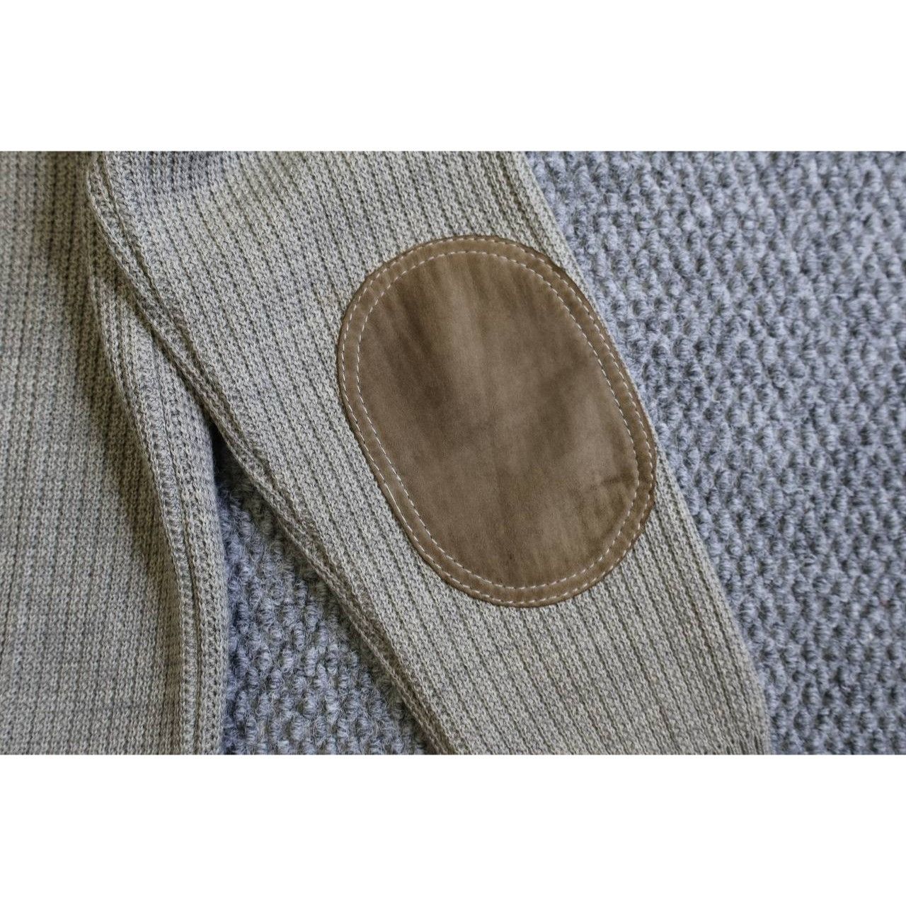 Vintage VTG Paul Fortica Wool Zip Cardigan Sweater Gray Suede Size US M / EU 48-50 / 2 - 4 Thumbnail