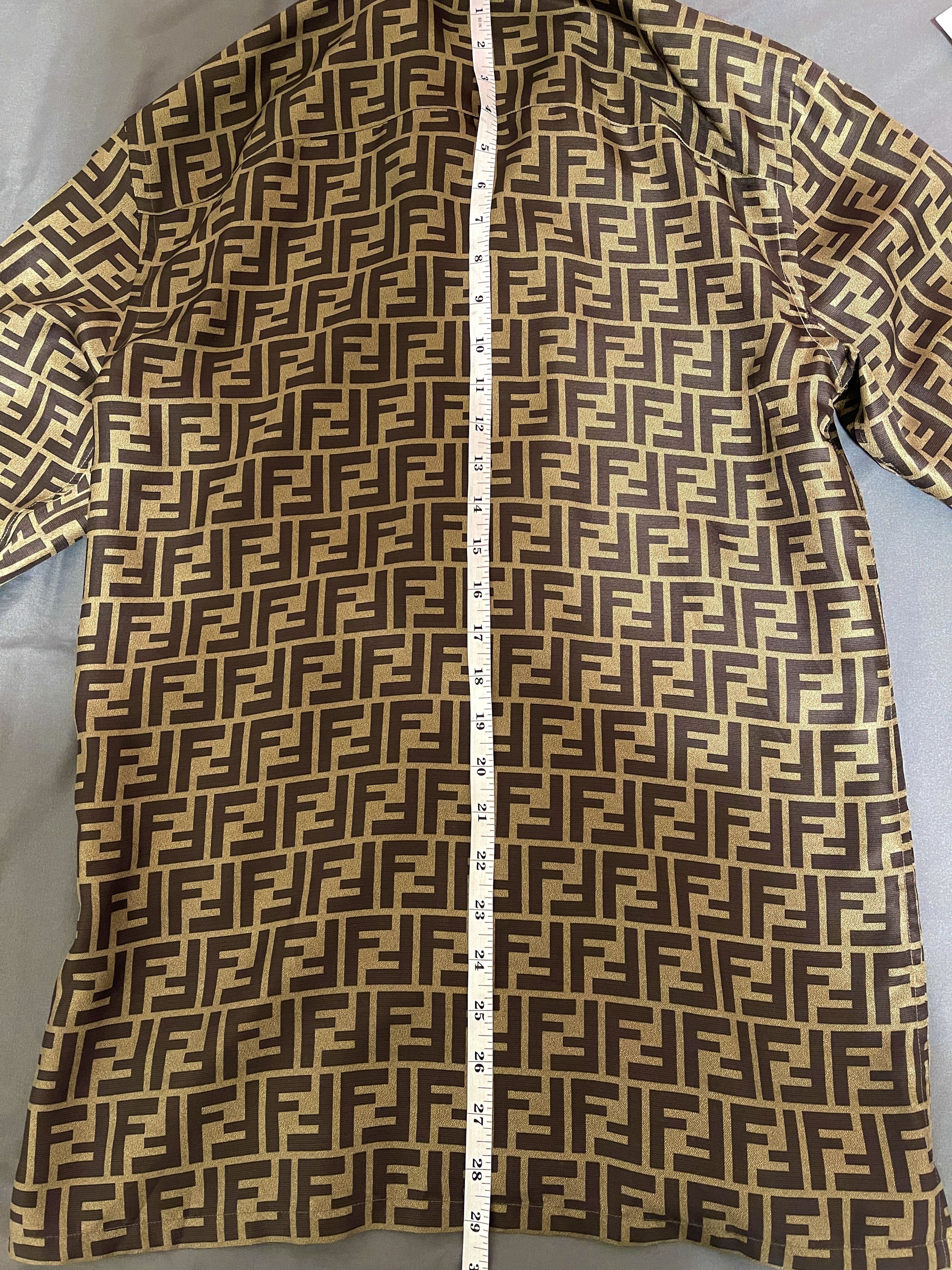 Fendi Fendi Brown Silk Shirt - Rare Size US XS / EU 42 / 0 - 5 Thumbnail