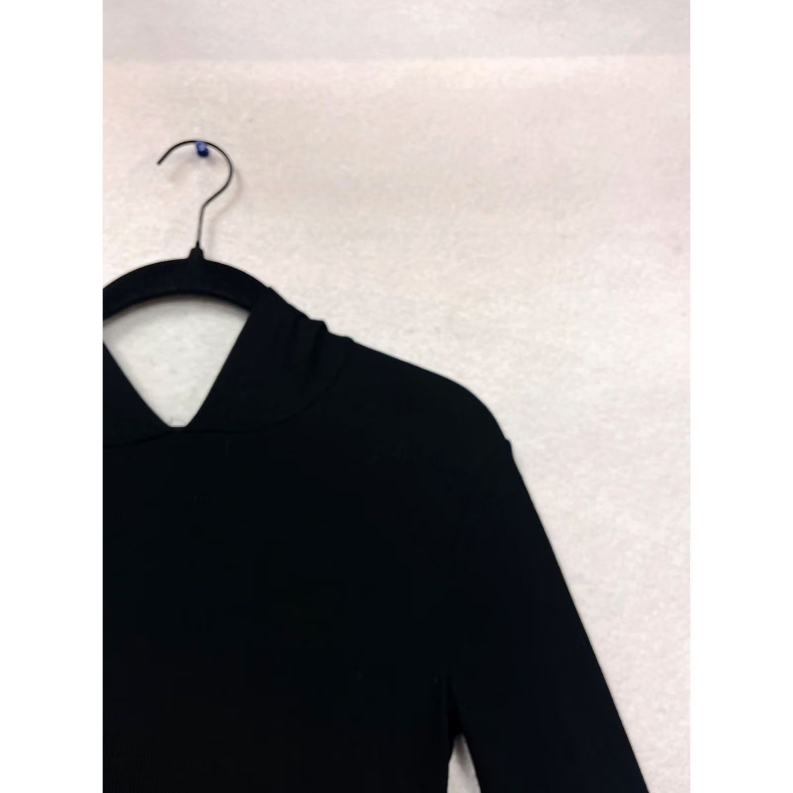 Vintage Pure Barre By Splits59 XS Black Ribbed Long Sleeve Hooded Top Womens XS Size XS / US 0-2 / IT 36-38 - 6 Thumbnail