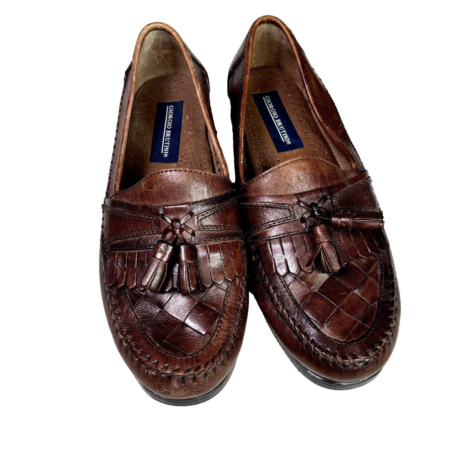 Giorgio Brutini Giorgio Brutini Leather Kiltie Tassel Loafers Shoes Men’s Si Size US 8 / EU 41 - 1 Thumbnail