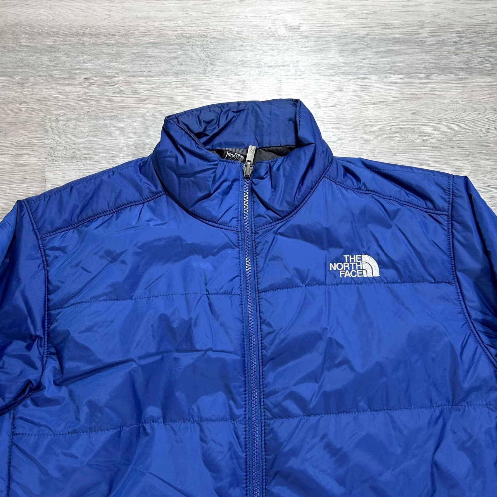 The North Face The North Face Jacket Mens Large Blue Puffer Full Zip Insulated Lined Pockets Regular Fit Winter Casual Travel Outdoors Hiking Men L Blue Size US L / EU 52-54 / 3 - 6 Thumbnail