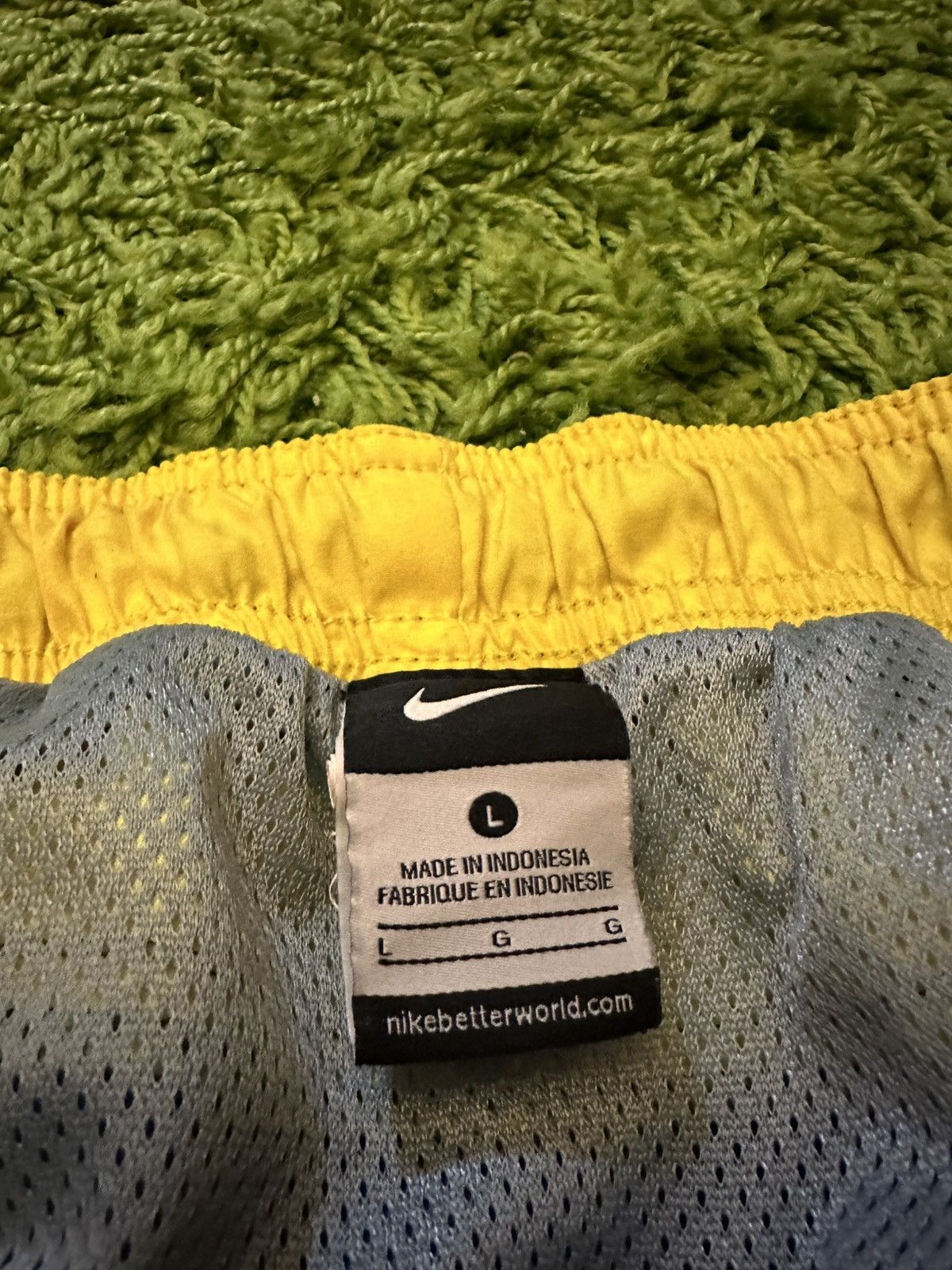 Nike 📌 y2k Nike Swoosh Swim Shorts Large Size US 33 - 6 Thumbnail
