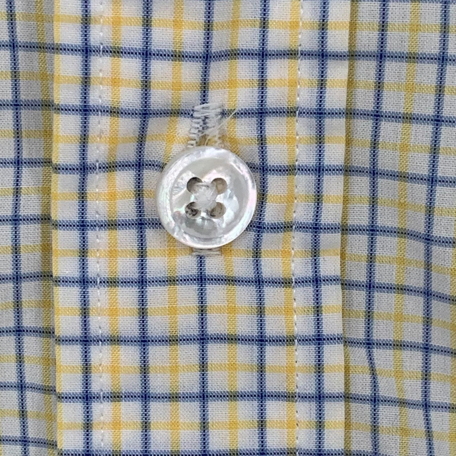 J.Crew J.Crew Button Down Shirt Men's Large Yellow Blue Gingham Size US L / EU 52-54 / 3 - 5 Thumbnail