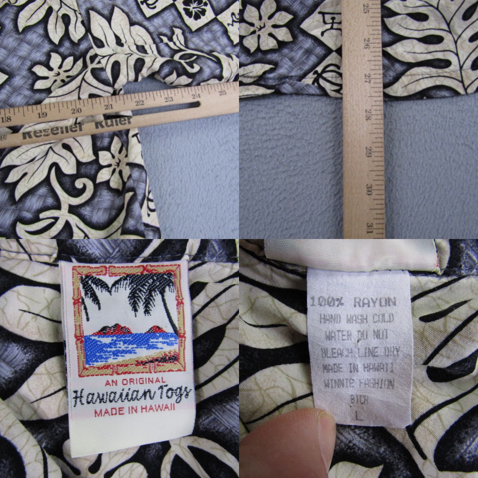 Vintage VINTAGE Hawaiian Togs Shirt Mens Large Casual Button-Up Aloha Beach Floral 90s Size US L / EU 52-54 / 3 - 8 Thumbnail