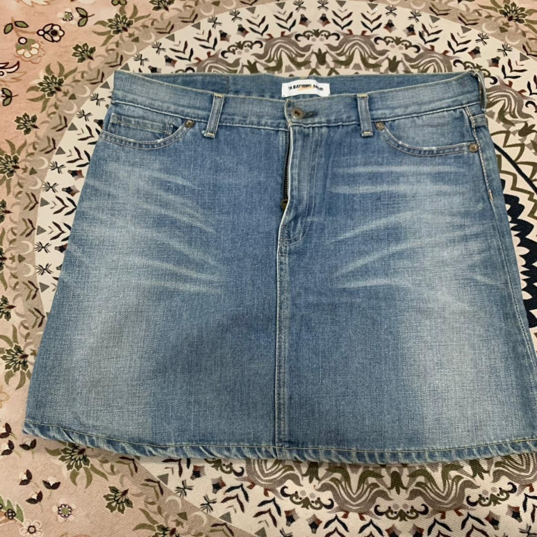 Bape A Bathing Ape Bape Denime Skirt Size 30" / US 8 / IT 44 - 4 Thumbnail