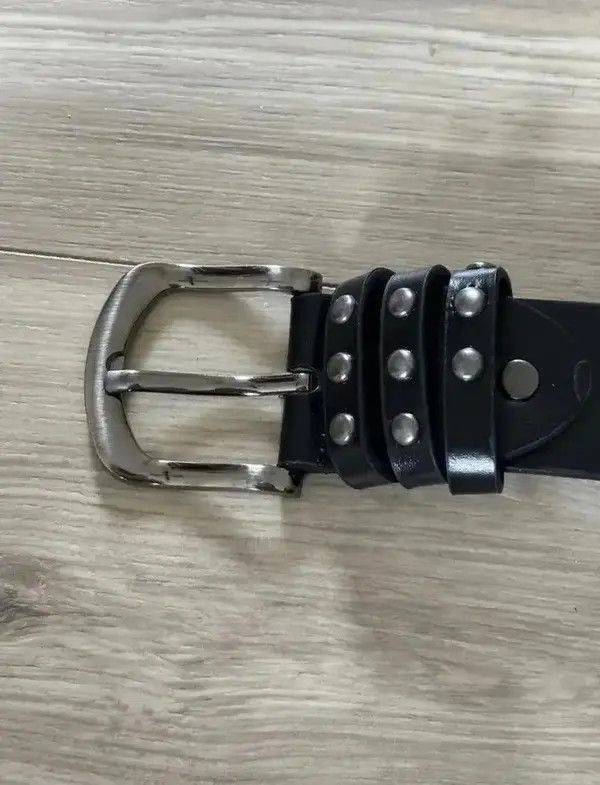 Japanese Brand Rock Studded Belt (black) Size 32 - 4 Thumbnail