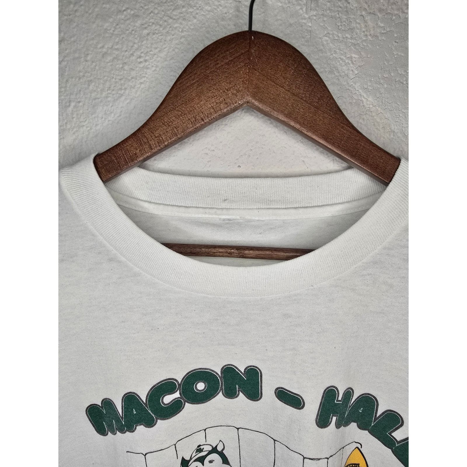 Other Vintage Elementary School Shirt Macon Hall 2XL White Tee Size US XXL / EU 58 / 5 - 7 Thumbnail