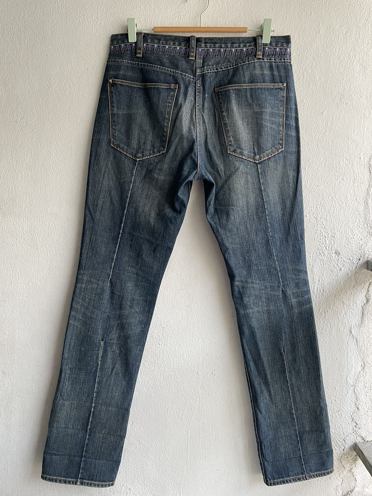 Paul Smith Sick🔥Stud Jeans Paul Smith Embroidery Denim Signature Stripe Size US 32 / EU 48 - 11 Thumbnail