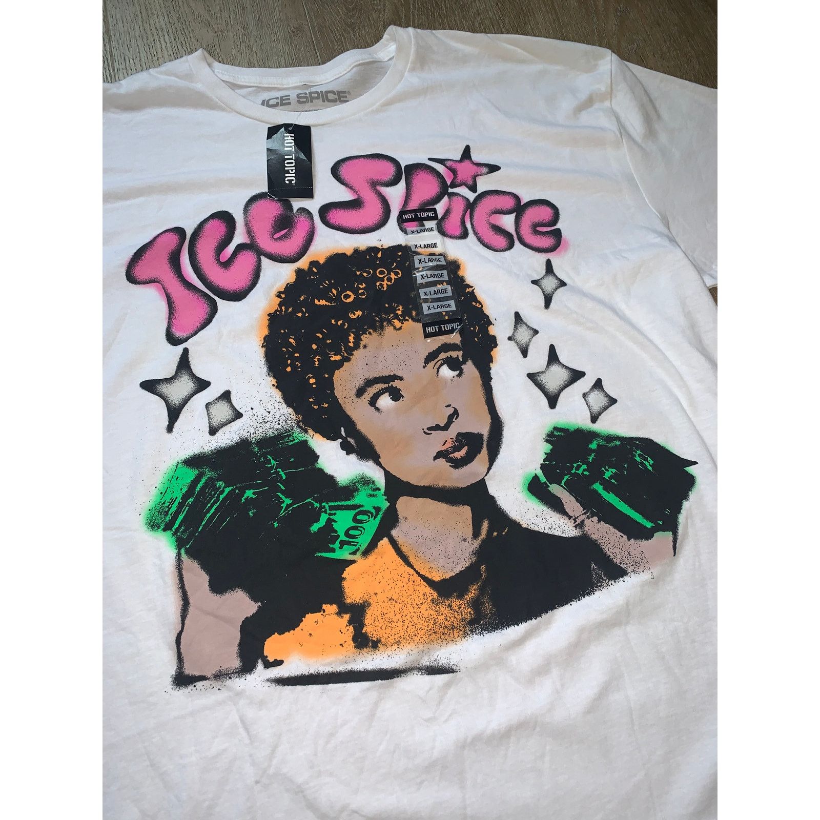 Hot Topic Ice Spice Graphic T-Shirt White Men’s XL NWT Size US XL / EU 56 / 4 - 8 Thumbnail