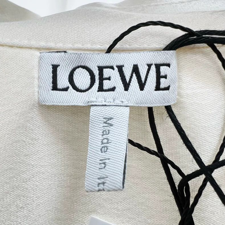 Loewe LOEWE Ice silk embroidery Logo acetate satin shirt Size 4XL / US 24-26 - 4 Thumbnail