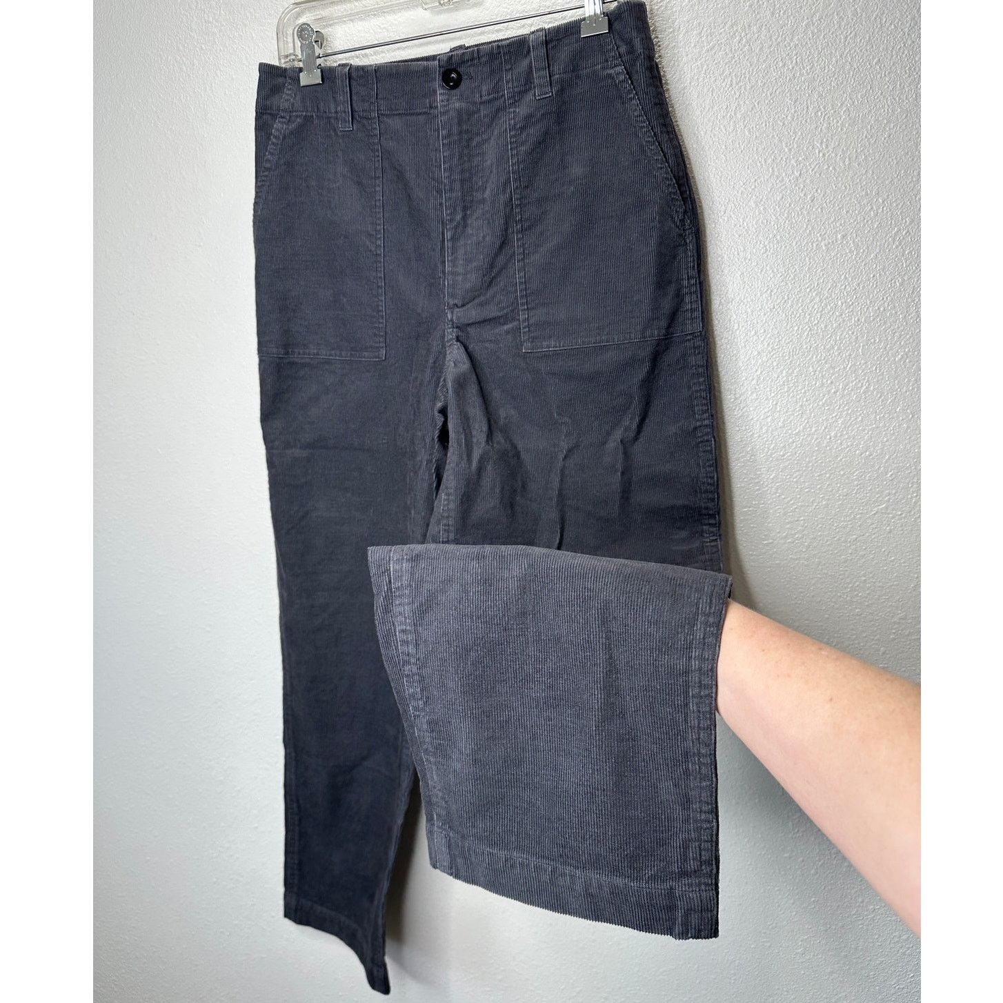 Other Jenni Kayne Gray High Waist Corduroy Ranger Trouser Pants 8 Size 30" / US 8 / IT 44 - 1 Thumbnail