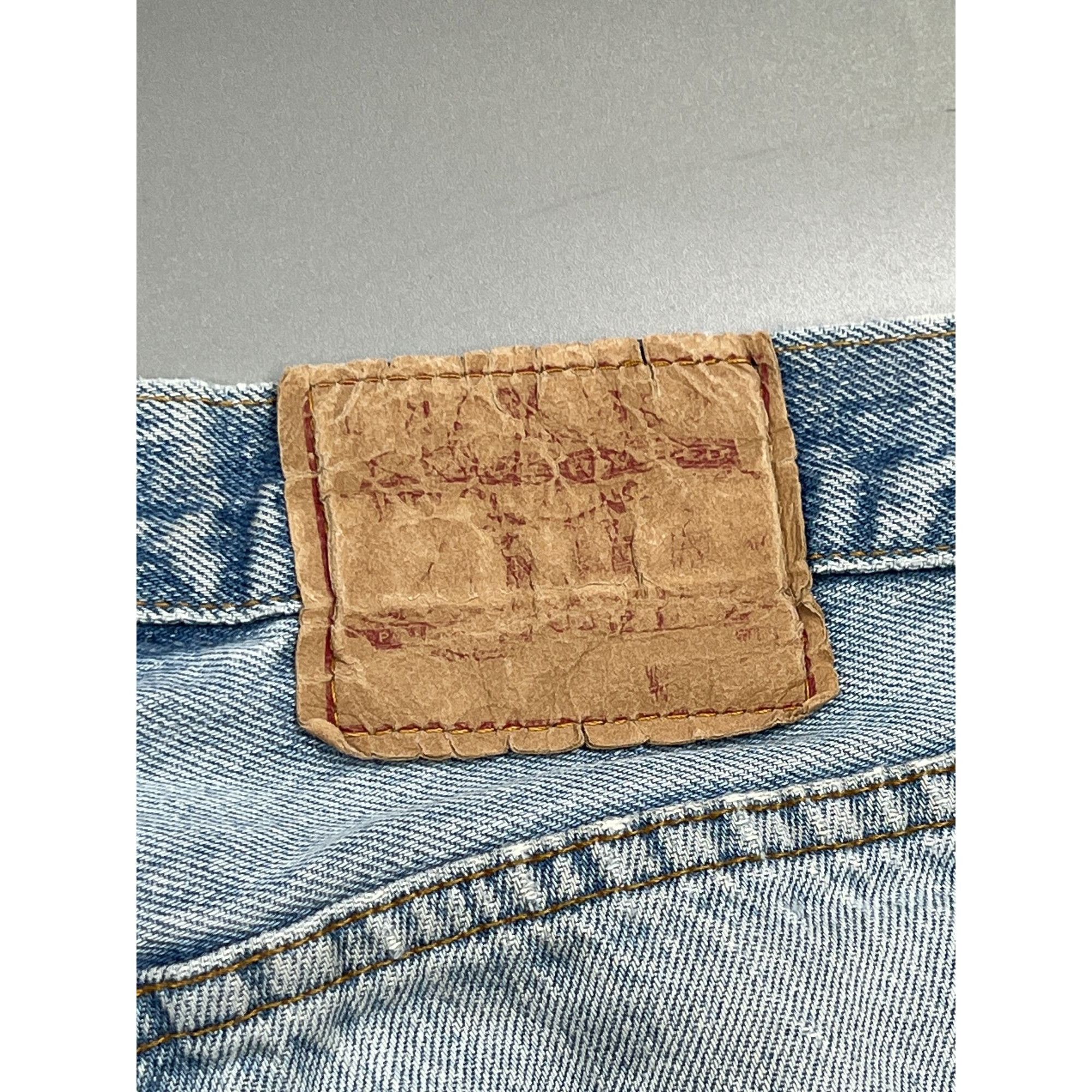 Levi's Levi’s 501 Made in UK Distressed Patchwork Denim Jeans Size US 31 - 19 Thumbnail