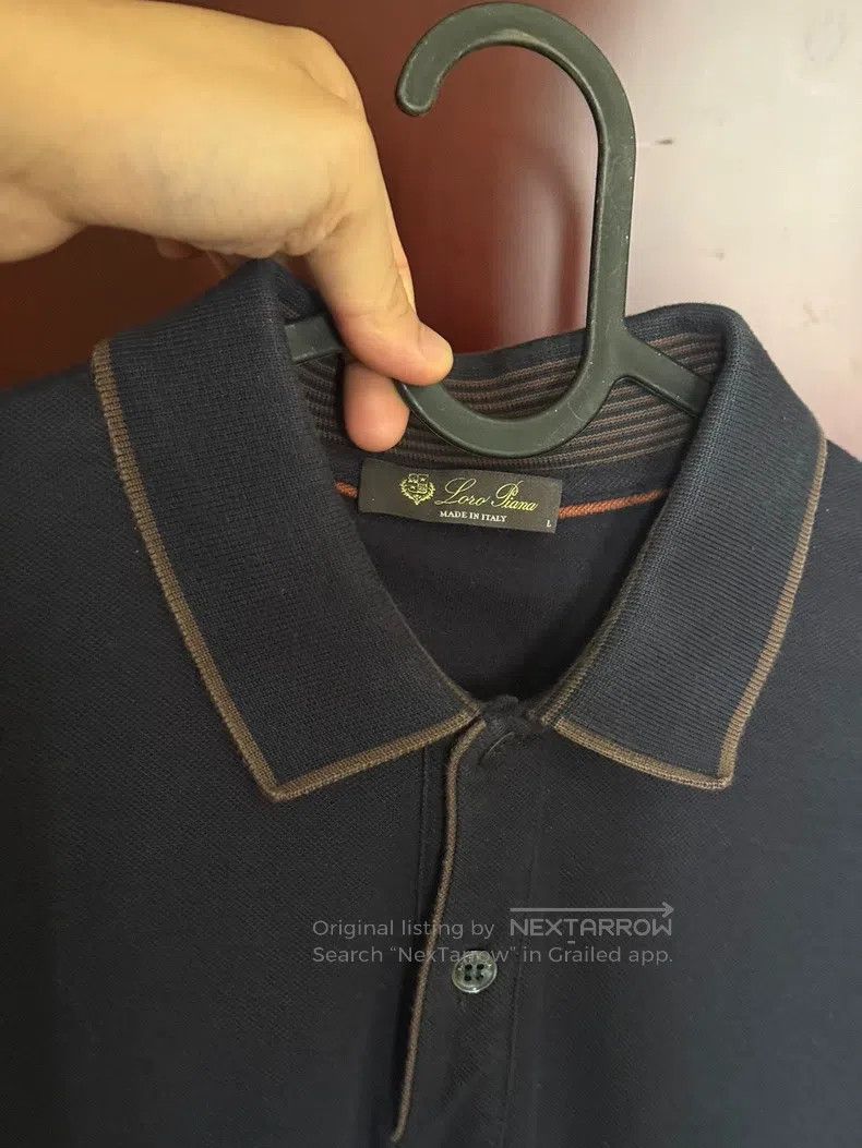 Loro Piana LORO PIANA Polo Short Sleeve Size US L / EU 52-54 / 3 - 3 Thumbnail