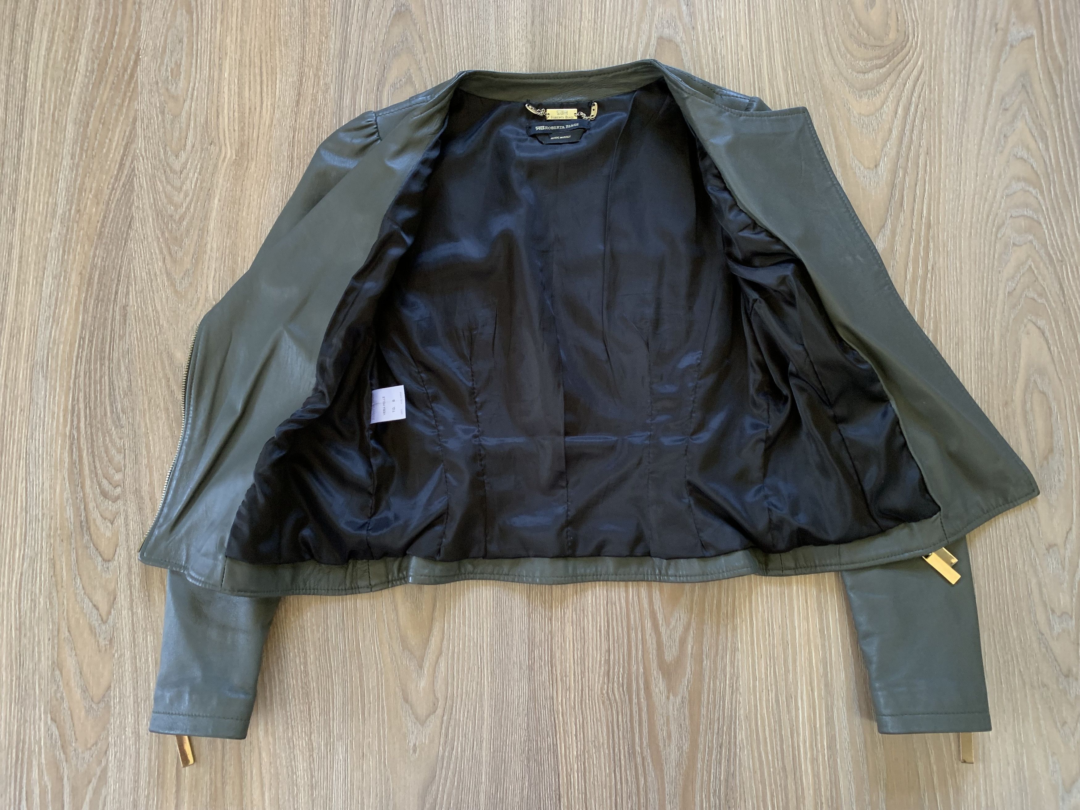 Vintage Roberta Biagi Vintage Leather Jacket Size S / US 4 / IT 40 - 4 Thumbnail