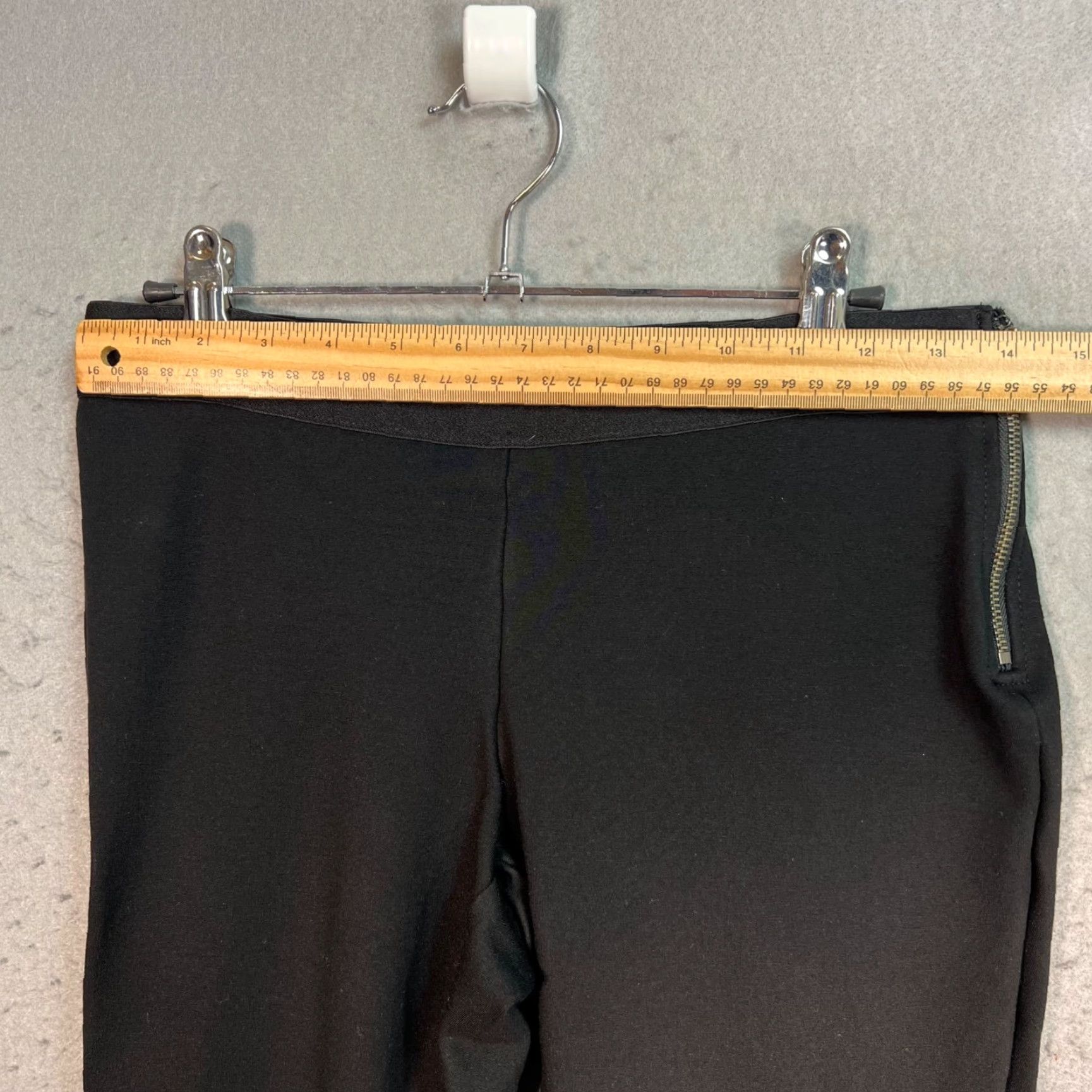 J.Crew J.CREW Pants Womens Size 6 Black Slim Ponte Knit With Zipper Detail Size 28" / US 6 / IT 42 - 5 Thumbnail