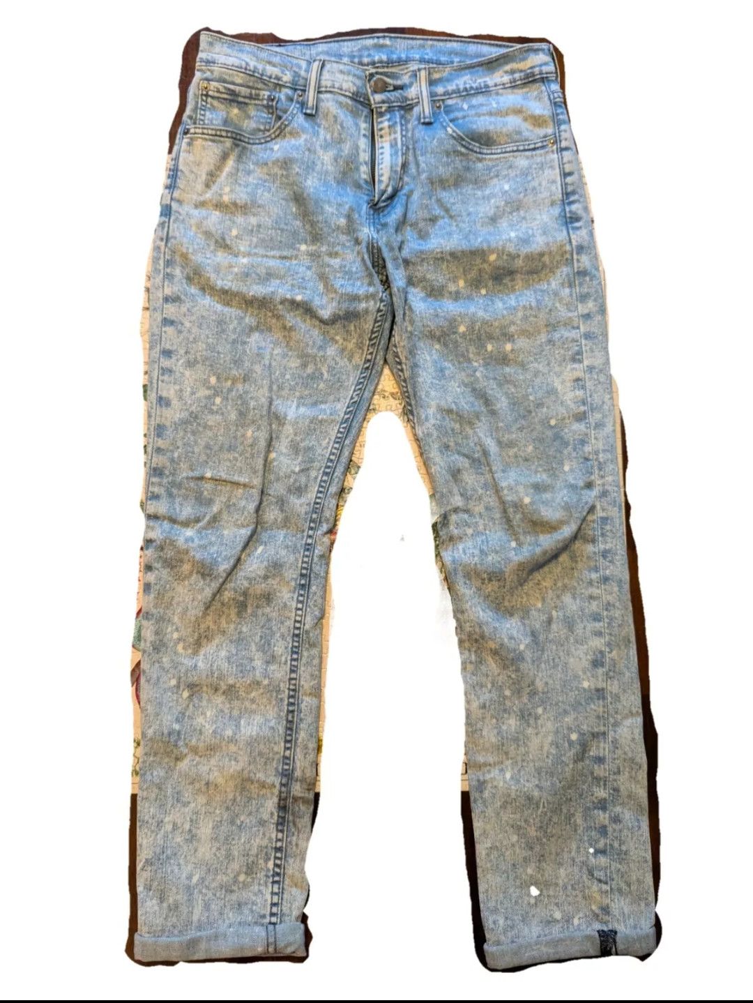 Levi's Levis 511 Jeans 31x32 Bleach Acid Wash Pants Size US 31 - 3 Thumbnail