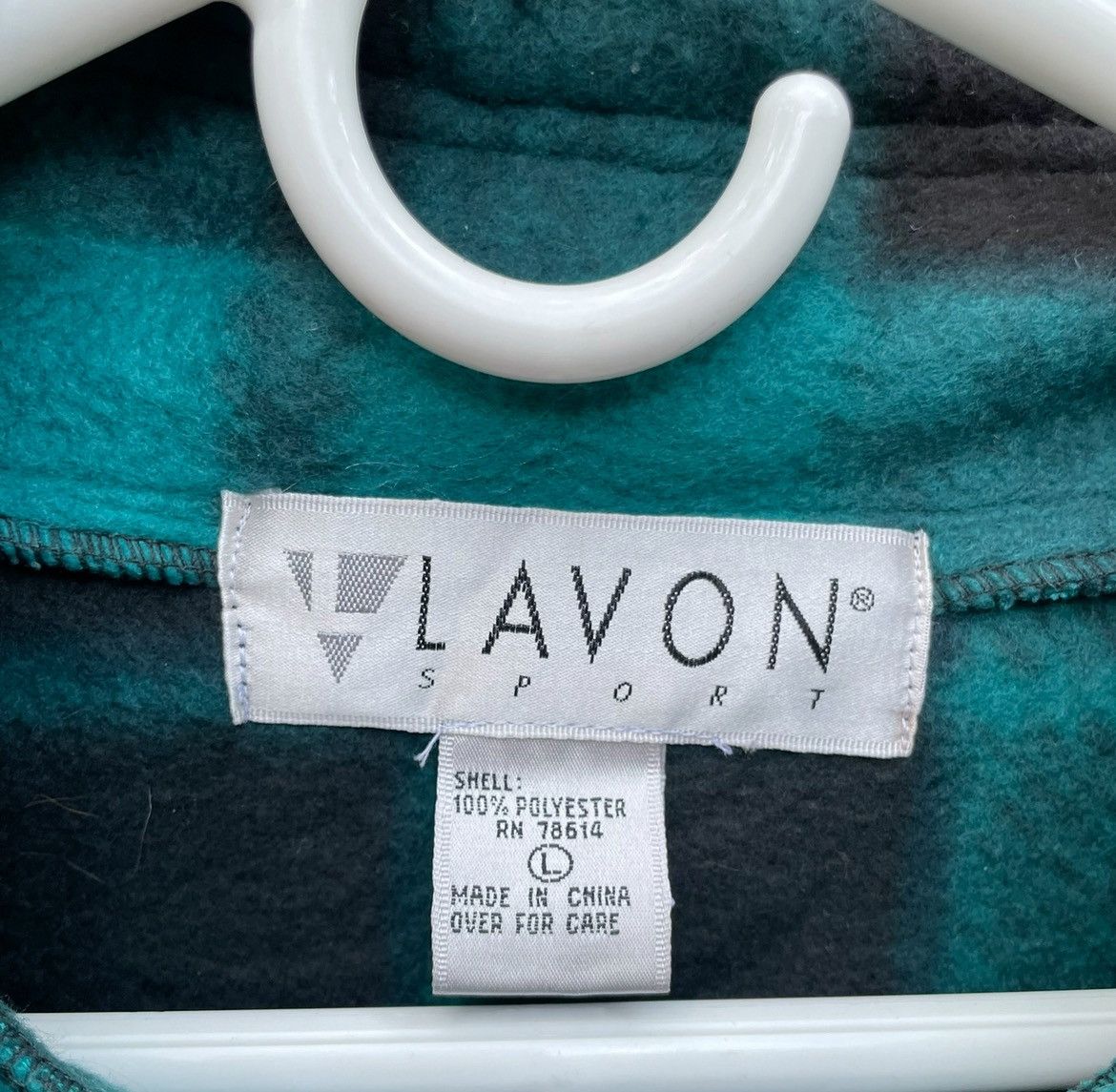 Other Vintage Lavon Sport Plaid Fleece Pullover Jacket Teal Black Size US L / EU 52-54 / 3 - 4 Thumbnail