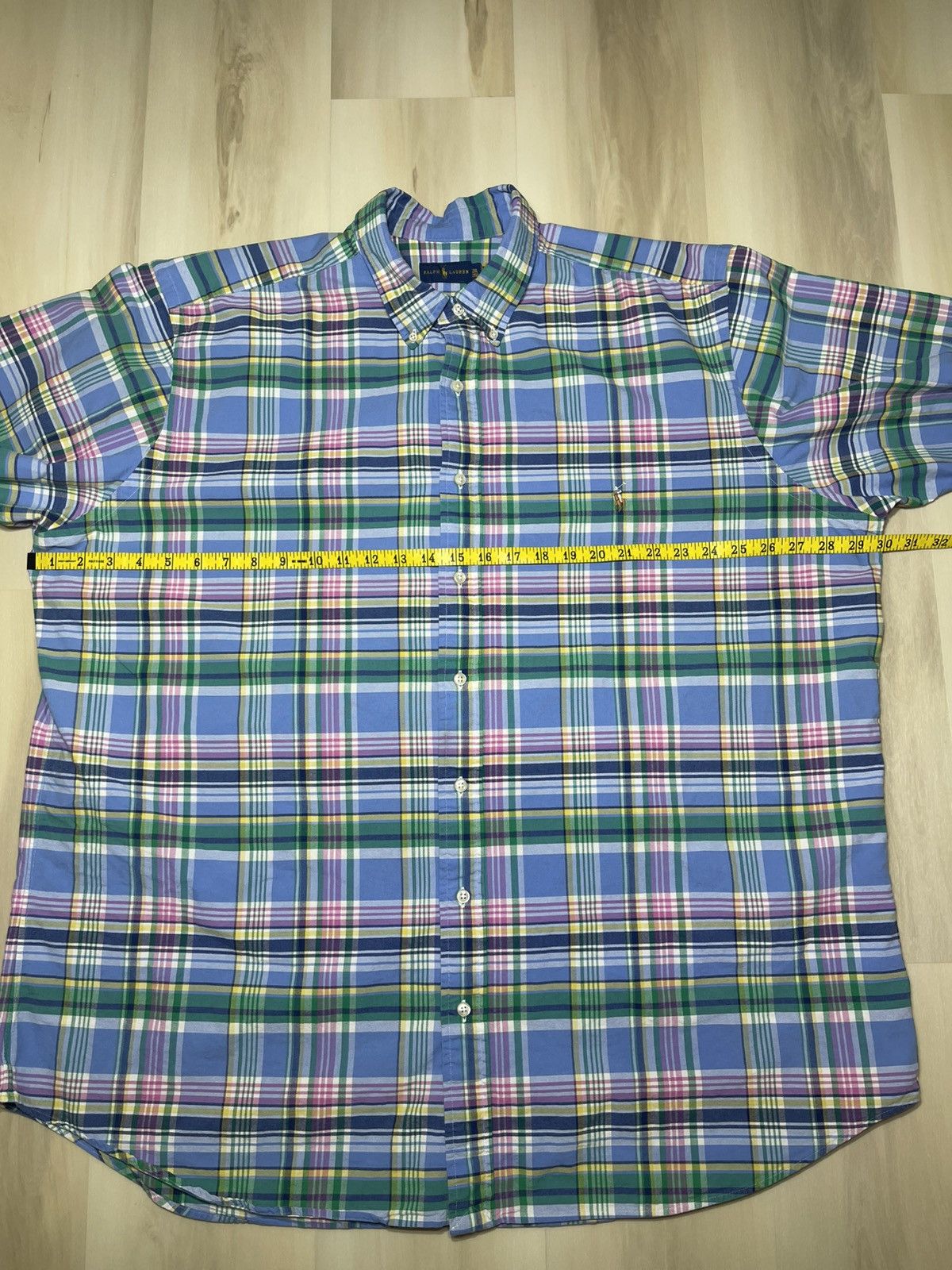 Polo Ralph Lauren Polo Ralph Lauren Plaid Oxford S/S Mulit Colored Sz 2XLT Size US XXL / EU 58 / 5 - 6 Thumbnail