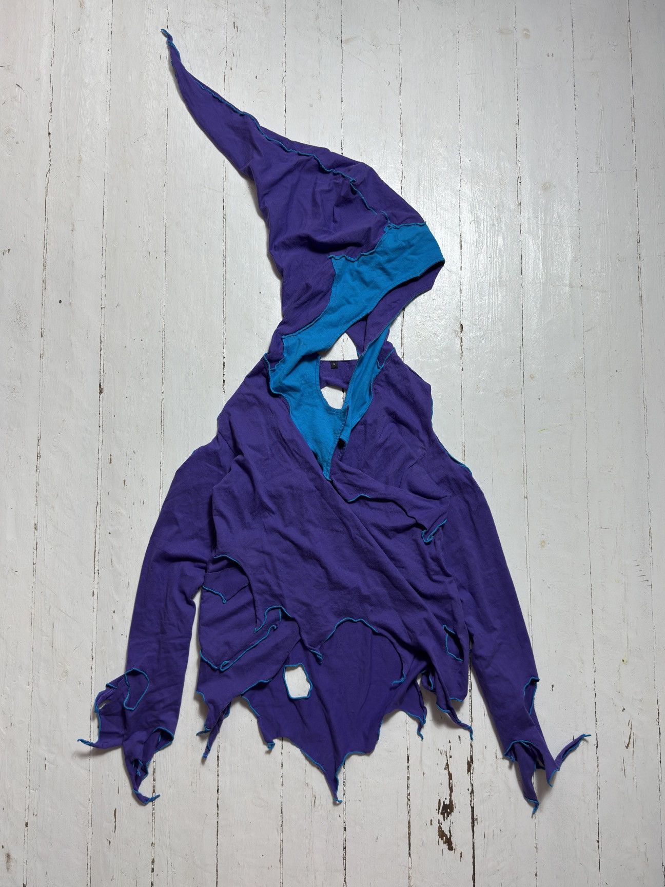 Other VINTAGE AVANT GARDE PATCHWORK HOODIE Size S / US 4 / IT 40 - 1 Thumbnail