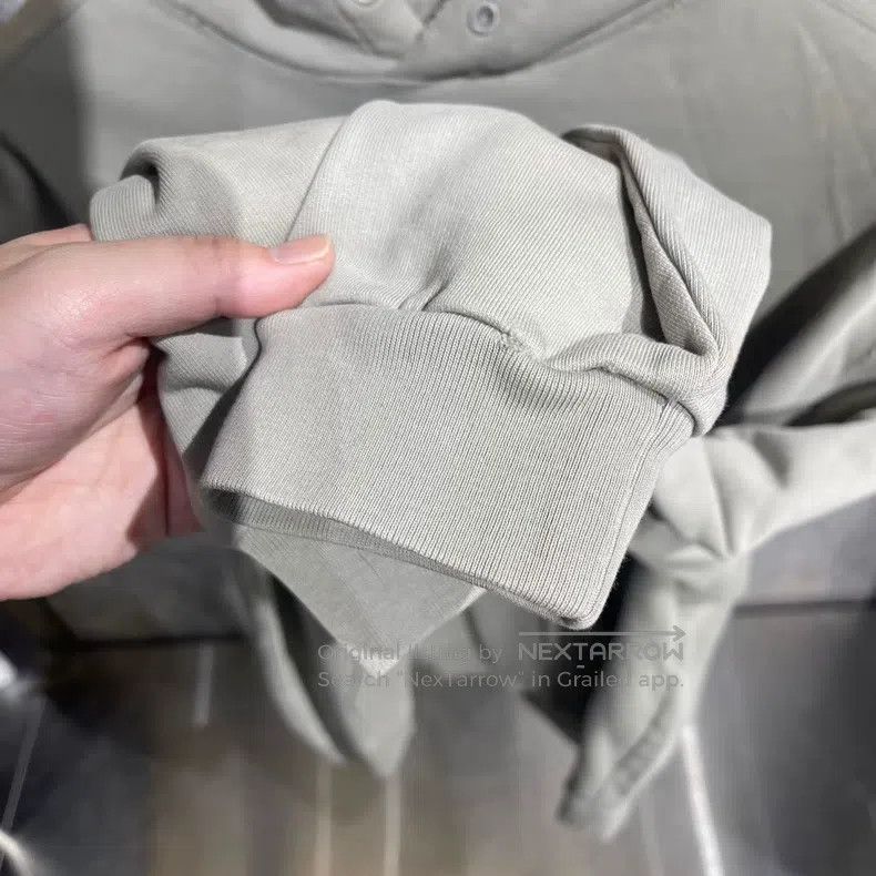 Balenciaga Balenciaga Front and Back Embroidered Letter Logo Grey Hoo Size US S / EU 44-46 / 1 - 6 Thumbnail