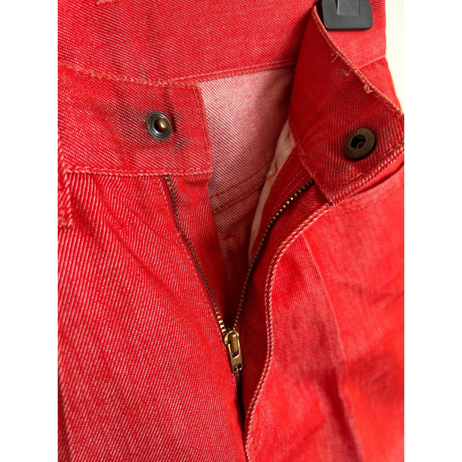 Levi's Levi's 526 Sta-Prest Red Capri Jeans Made in Italy 90s Size US 27 - 6 Thumbnail