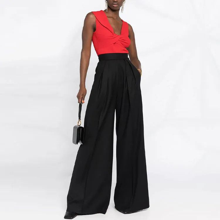 Alexander McQueen o1y0325 Evening Top in Red Size L / US 10 / IT 46 - 2 Thumbnail