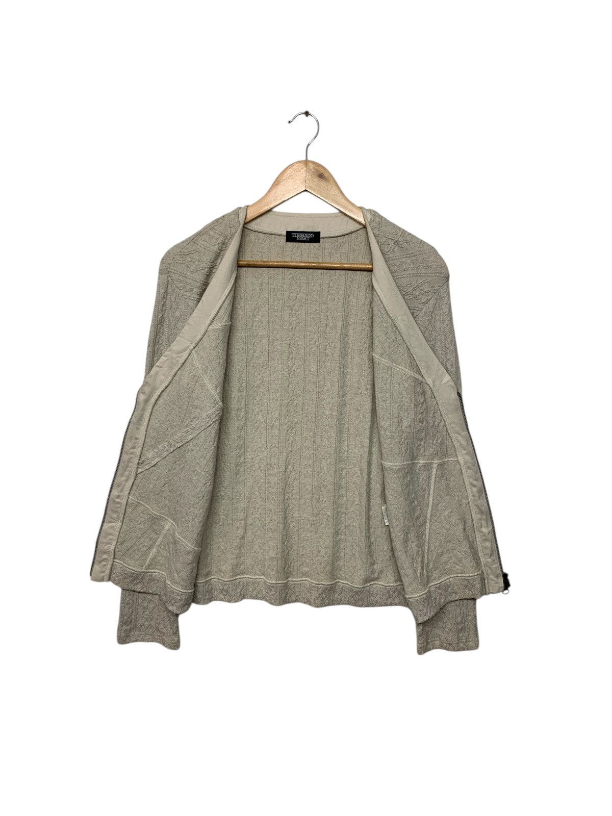Designer × Japanese Brand × Tornado Mart Rare Tornado Mart Cardigan Zipper Down Size M / US 6-8 / IT 42-44 - 3 Thumbnail