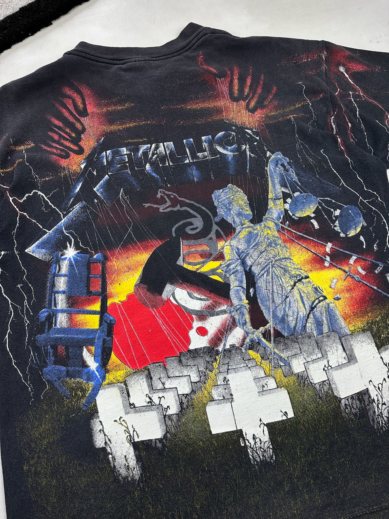 Band Tees vintage Metallica tee All Over Print 1991 T-shirt Size US L / EU 52-54 / 3 - 6 Thumbnail