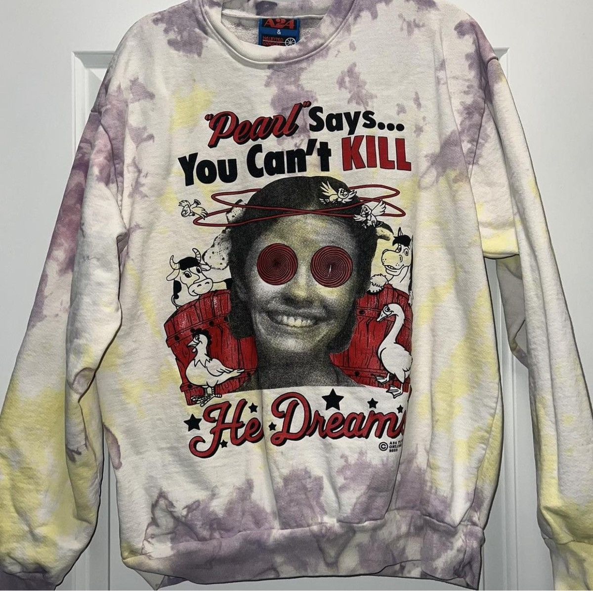 A24 × Online Ceramics ONLINE CERAMICS X A24 PEARL MOVIE SWEATSHIRT Size US L / EU 52-54 / 3 - 1 Thumbnail