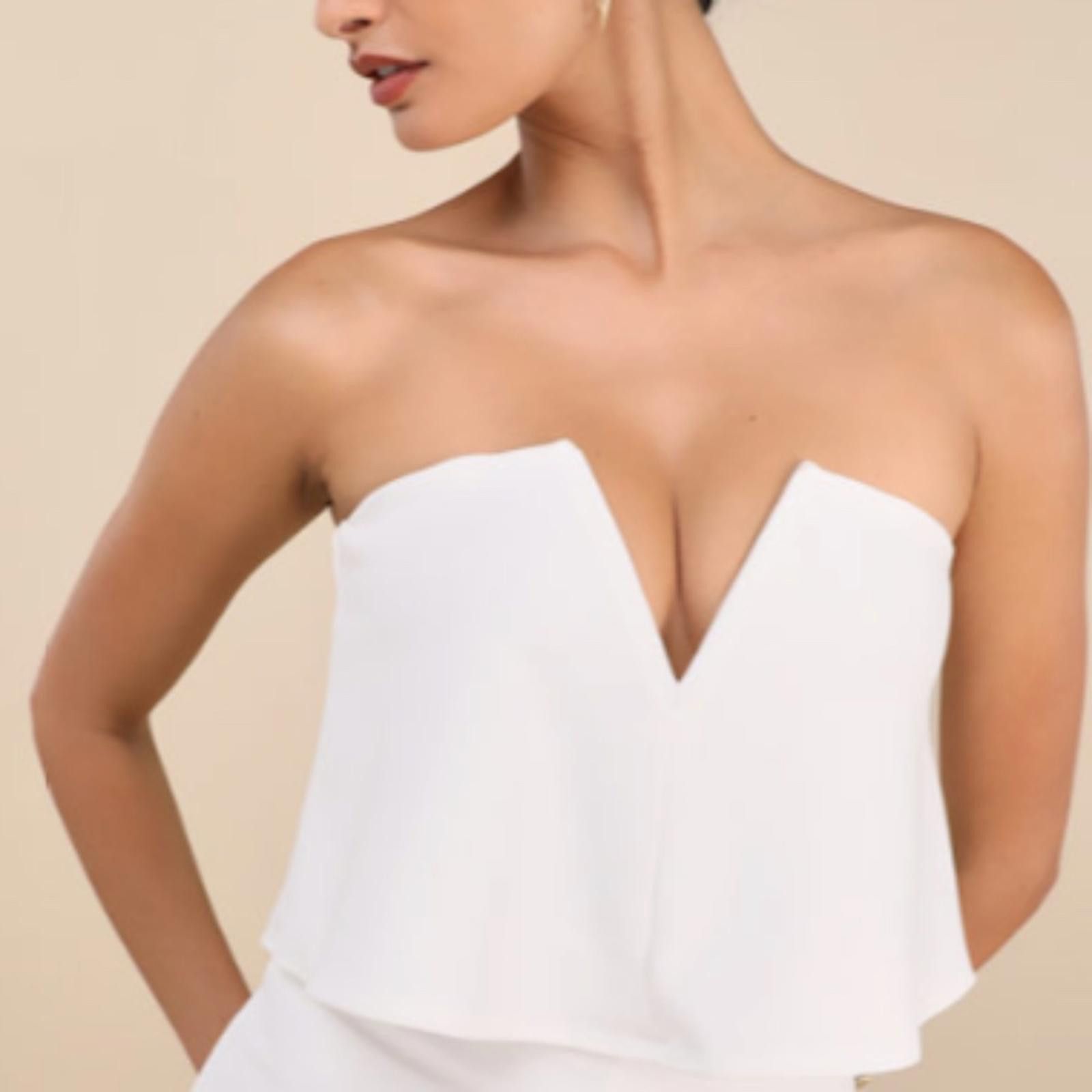Lulus LULU's Wedding Bridal Shower Bachelorette Rehearsal Pantsuit Size S / US 4 / IT 40 - 3 Thumbnail