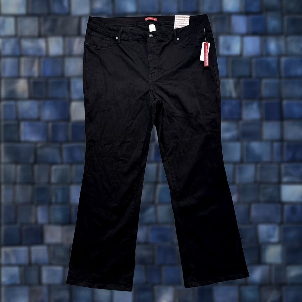 Vintage CB ESTABLISHED 1962 Black Denim Signature Bootcut Jeans Plus Size 22 Womens Body Size 40" / US 18 - 1 Thumbnail