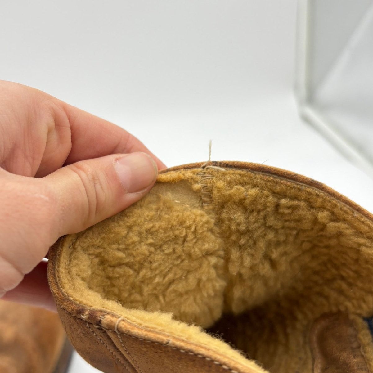 Vintage Vintage Herman Leather Shearling Lined Work Boots Men's 10 Size US 10 / EU 43 - 10 Thumbnail