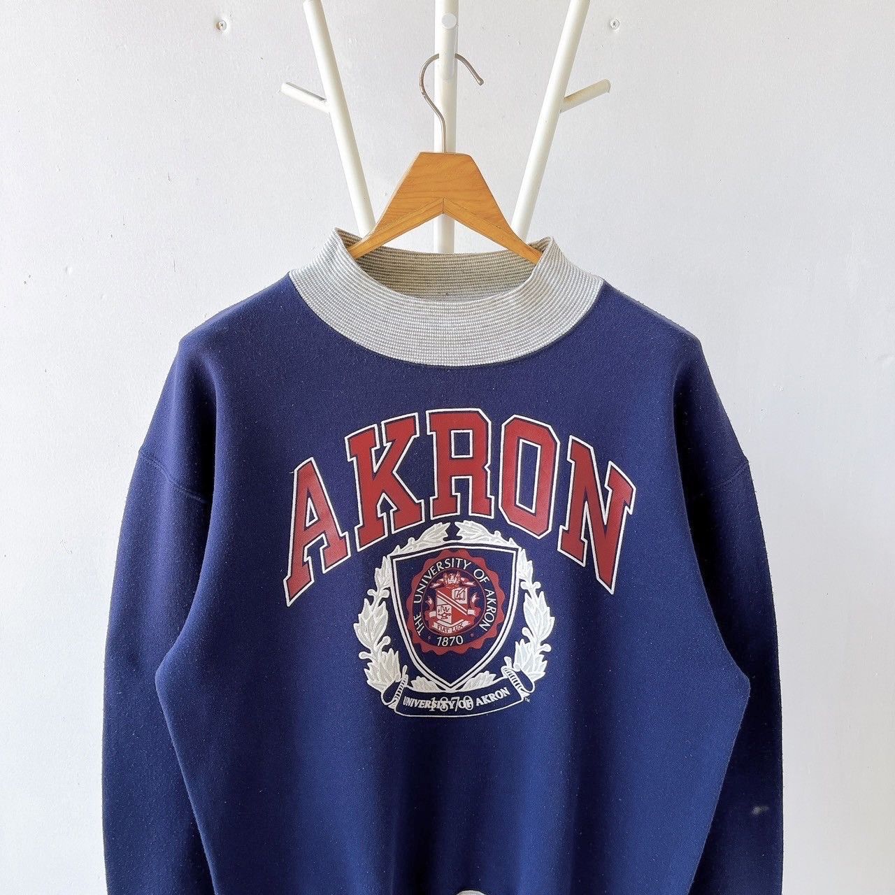 Russell Athletic × Vintage 90s University of Akron crewneck sweatshirt/ L Size US L / EU 52-54 / 3 - 3 Thumbnail
