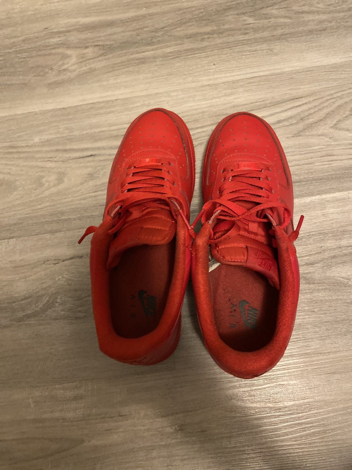 Nike Nike Red AF1 Size US 10.5 / EU 43-44 - 1 Thumbnail