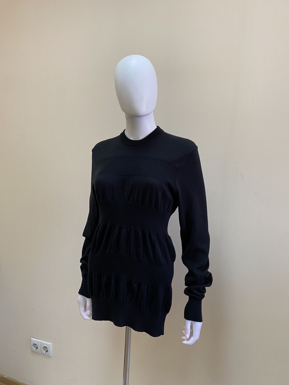 Other T/SEHNE Womens Black Knit Wool Sweater Size 46 Size L / US 10 / IT 46 - 2 Thumbnail