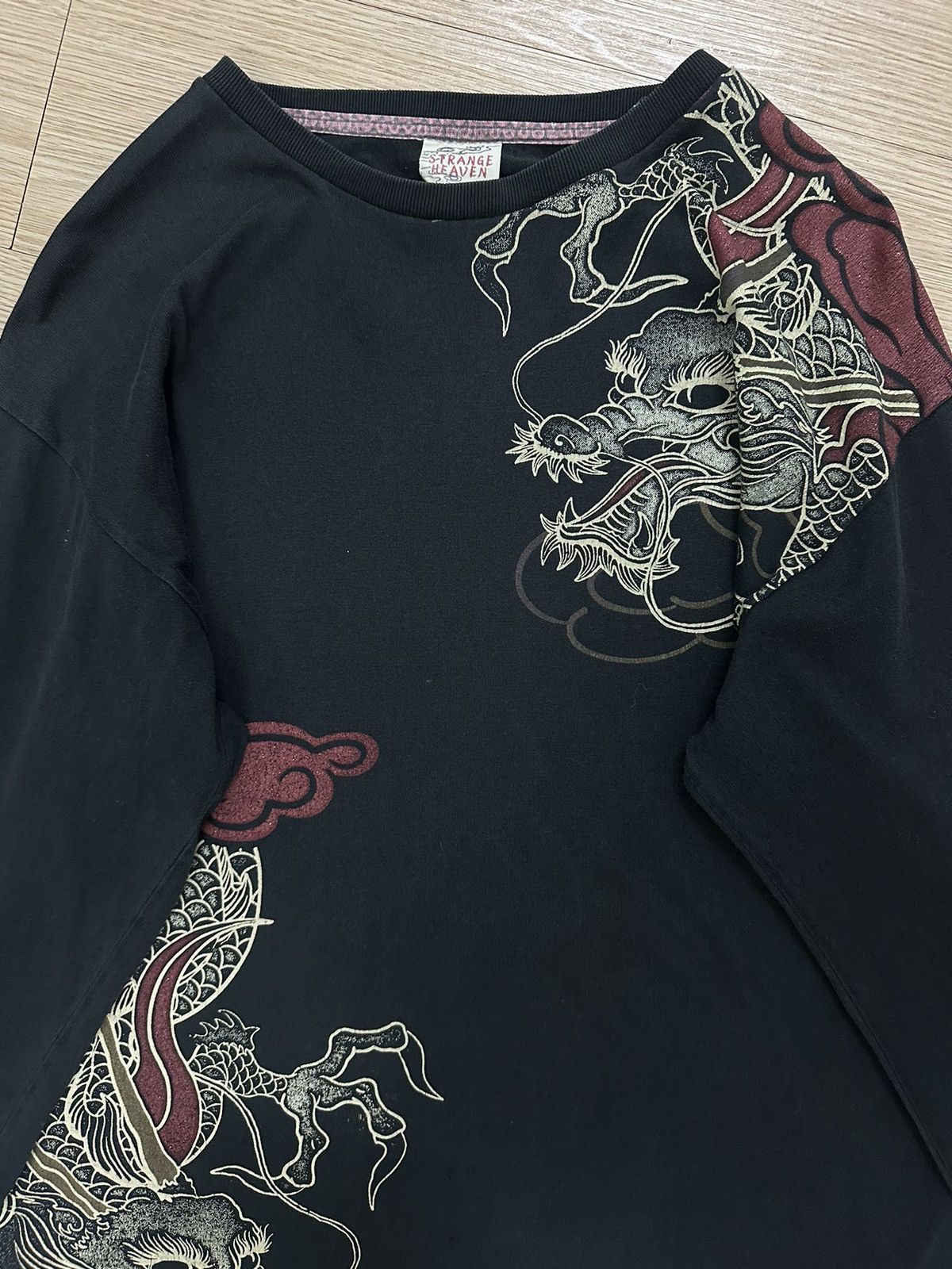 Rare Beautiful Strange Heaven Dragon Sukajan Design L/S Tee