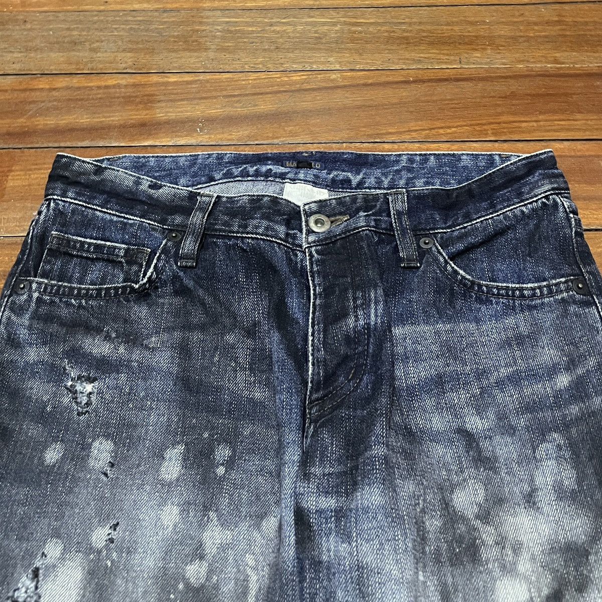 If Six Was Nine × Japanese Brand × Le Grande Bleu (L.G.B.) Rare Vintage Japanese Brand Masculo Painting Jeans 1990s Size US 29 - 3 Thumbnail