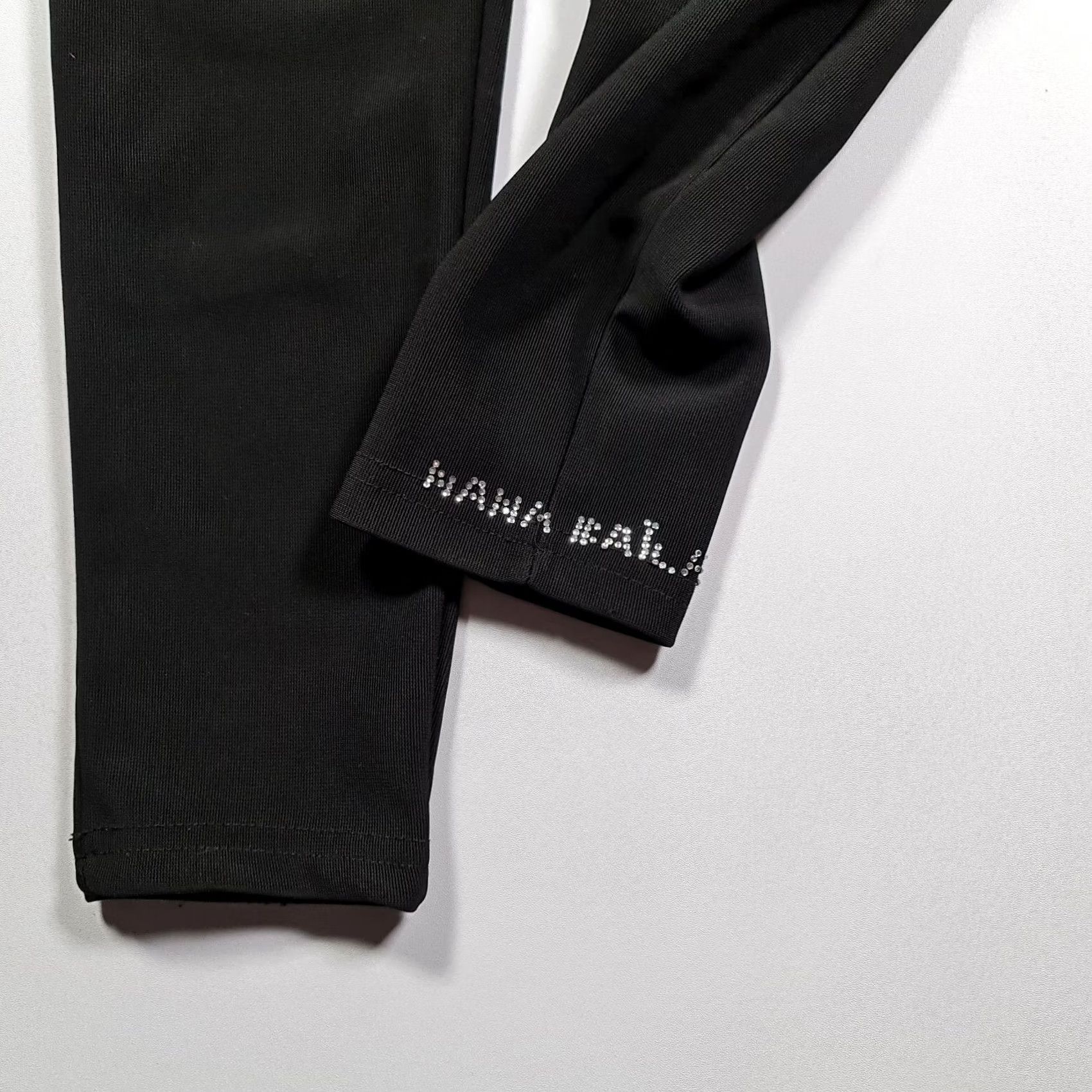 Vintage Nana Baila Womens Leggings Black 12 UK High Rise Slim Fit Stretch Pants Jeans Jegging Trousers City Designer Size UK 12 Womens Size 34" / US 12 / IT 48 - 5 Thumbnail