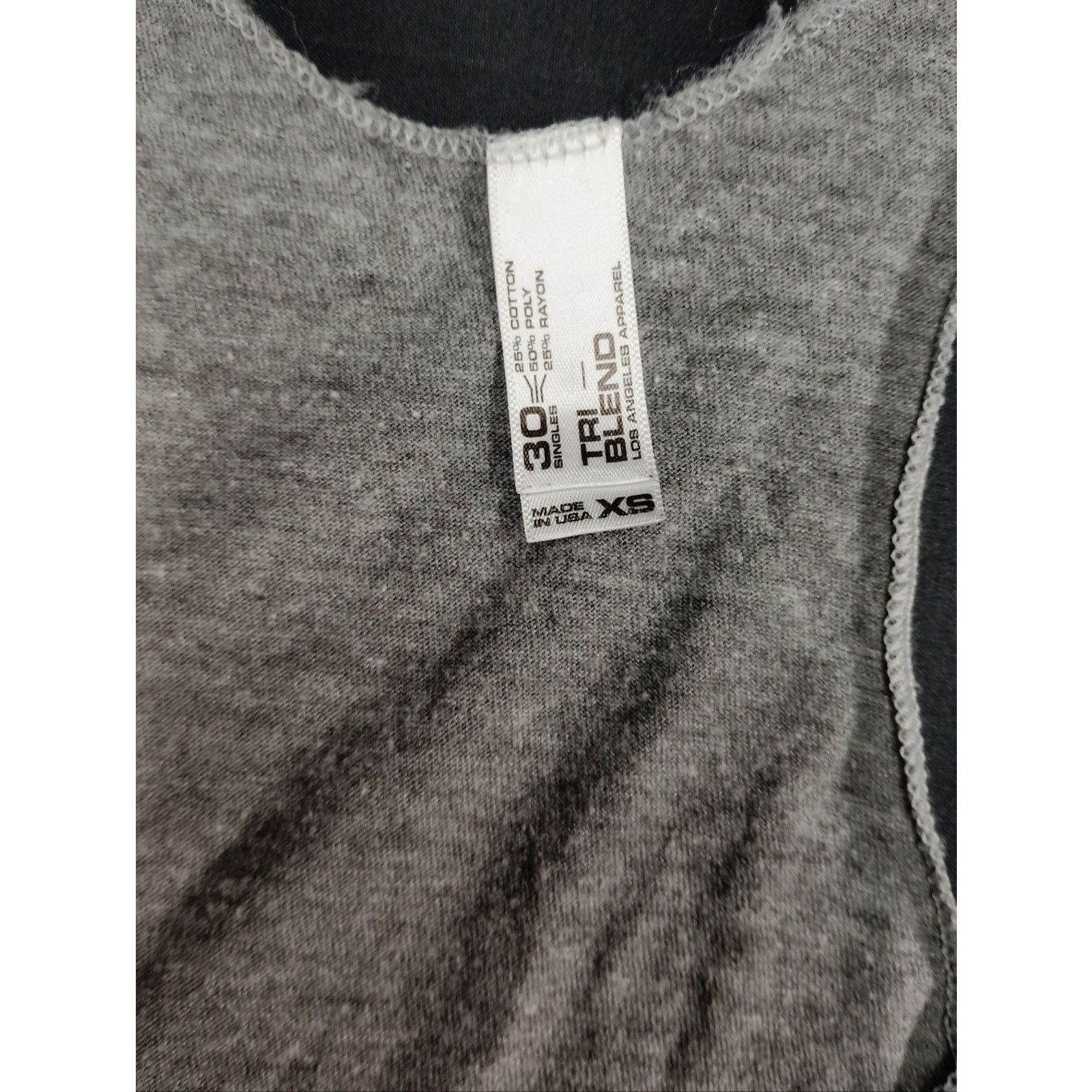 Los Angeles Apparel Los Angeles Apparel Gray Tri-Blend Mama Bear Racerback Tank Size XS / US 0-2 / IT 36-38 - 3 Thumbnail