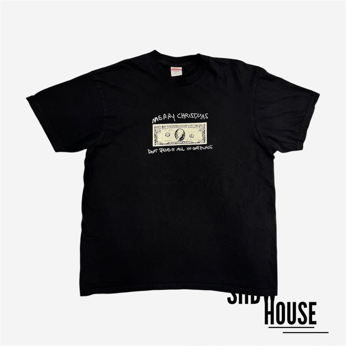 Supreme Supreme FW21 Merry Christmas Spend it Money T-Shirt