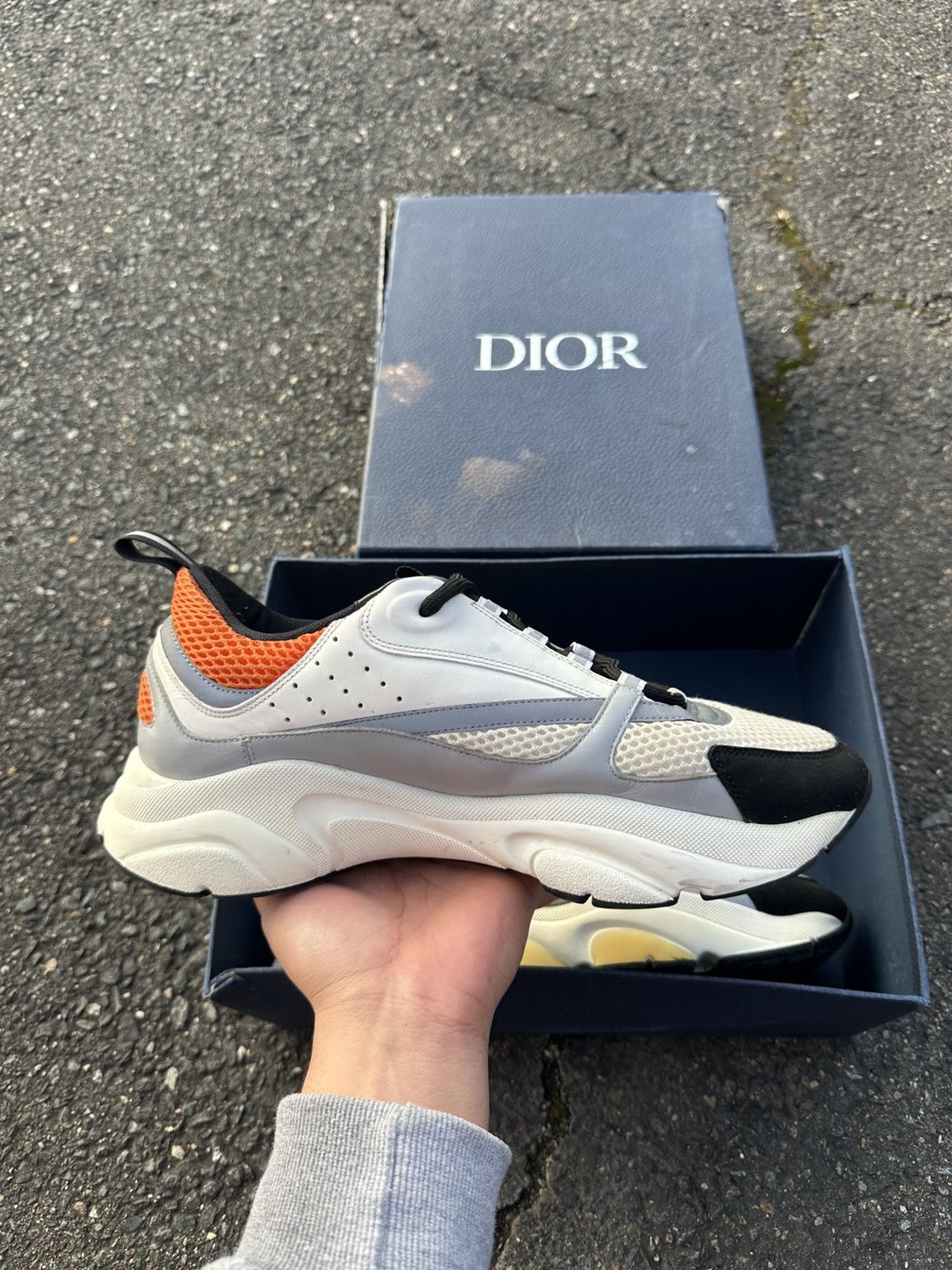 Dior Dior B22 Gray/Orange Size US 12 / EU 45 - 7 Thumbnail