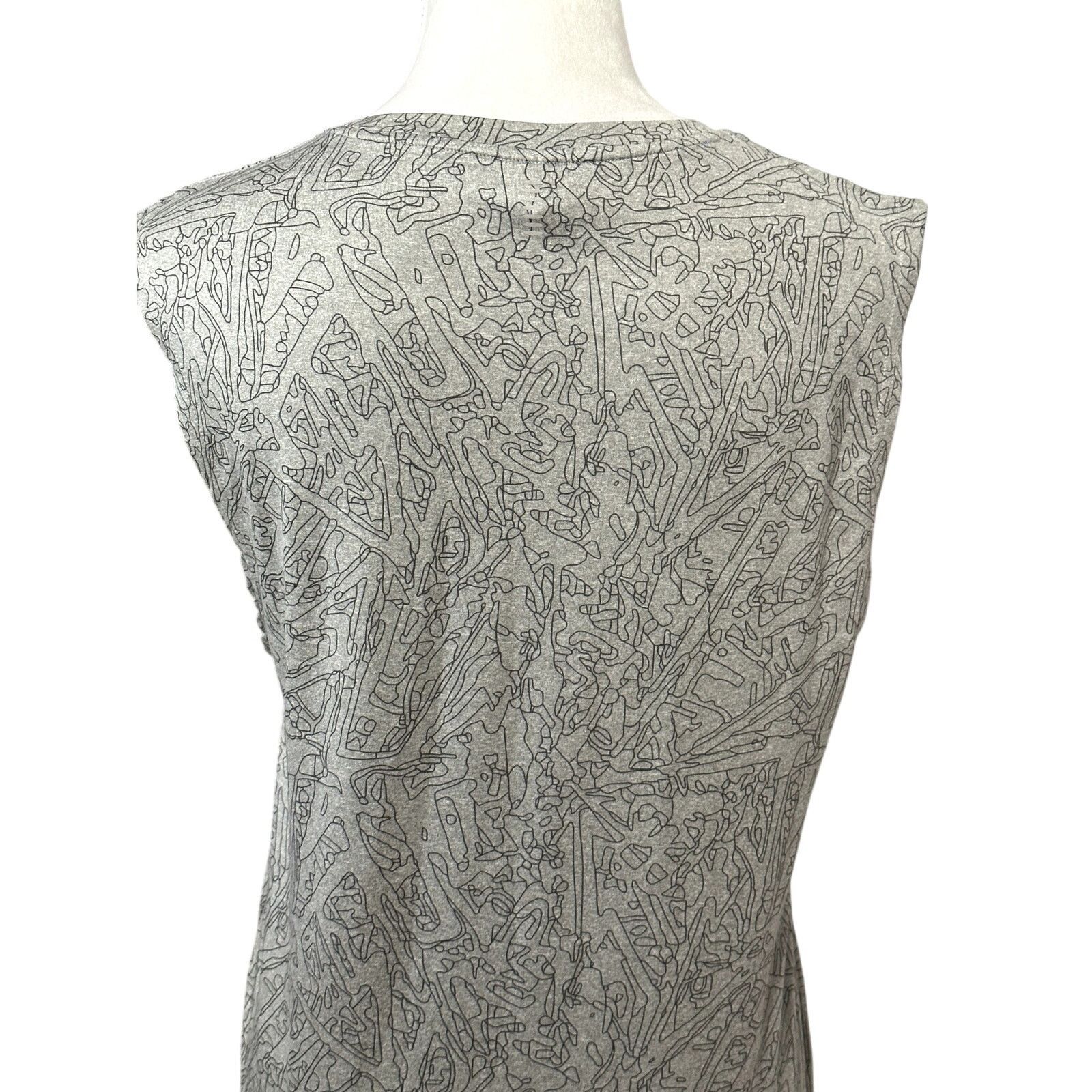 Other Fabletics Tank Top Crew Neck Sleeveless Abstract Gray Small Size S / US 4 / IT 40 - 7 Thumbnail