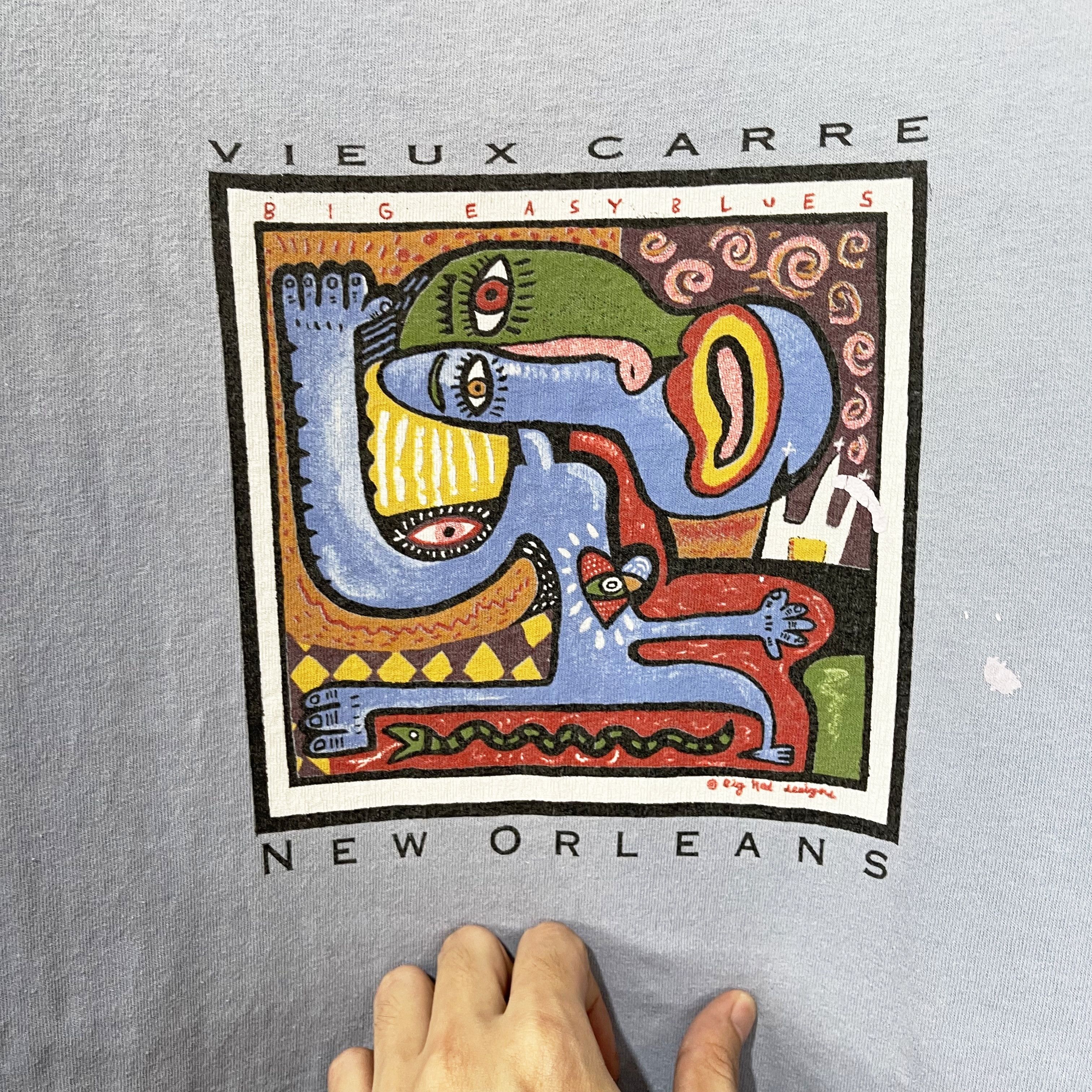 Vintage Vintage 90s Vieux Carre New Orleans T-Shirt Size US M / EU 48-50 / 2 - 2 Thumbnail
